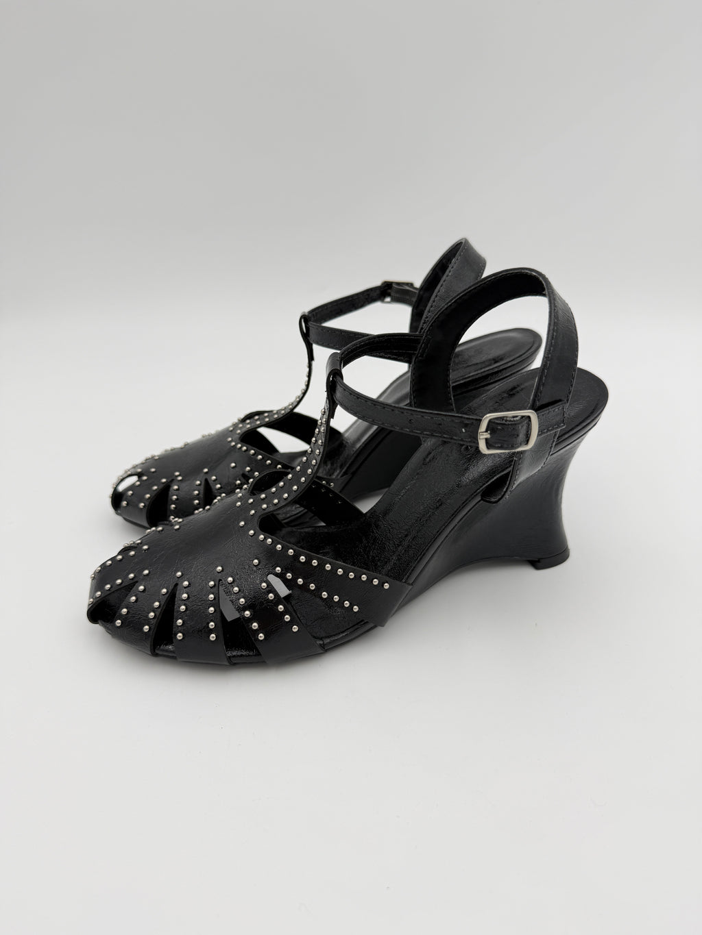 Stilleto Black Wedges Size 7