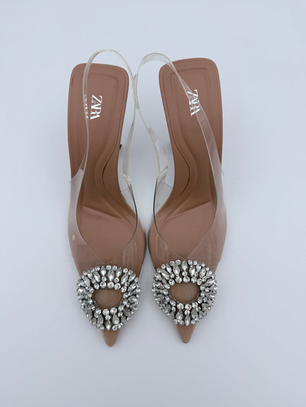 Zara Rhinestones Sling back size 37