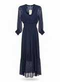 Amissima Navy Shine long dress size S