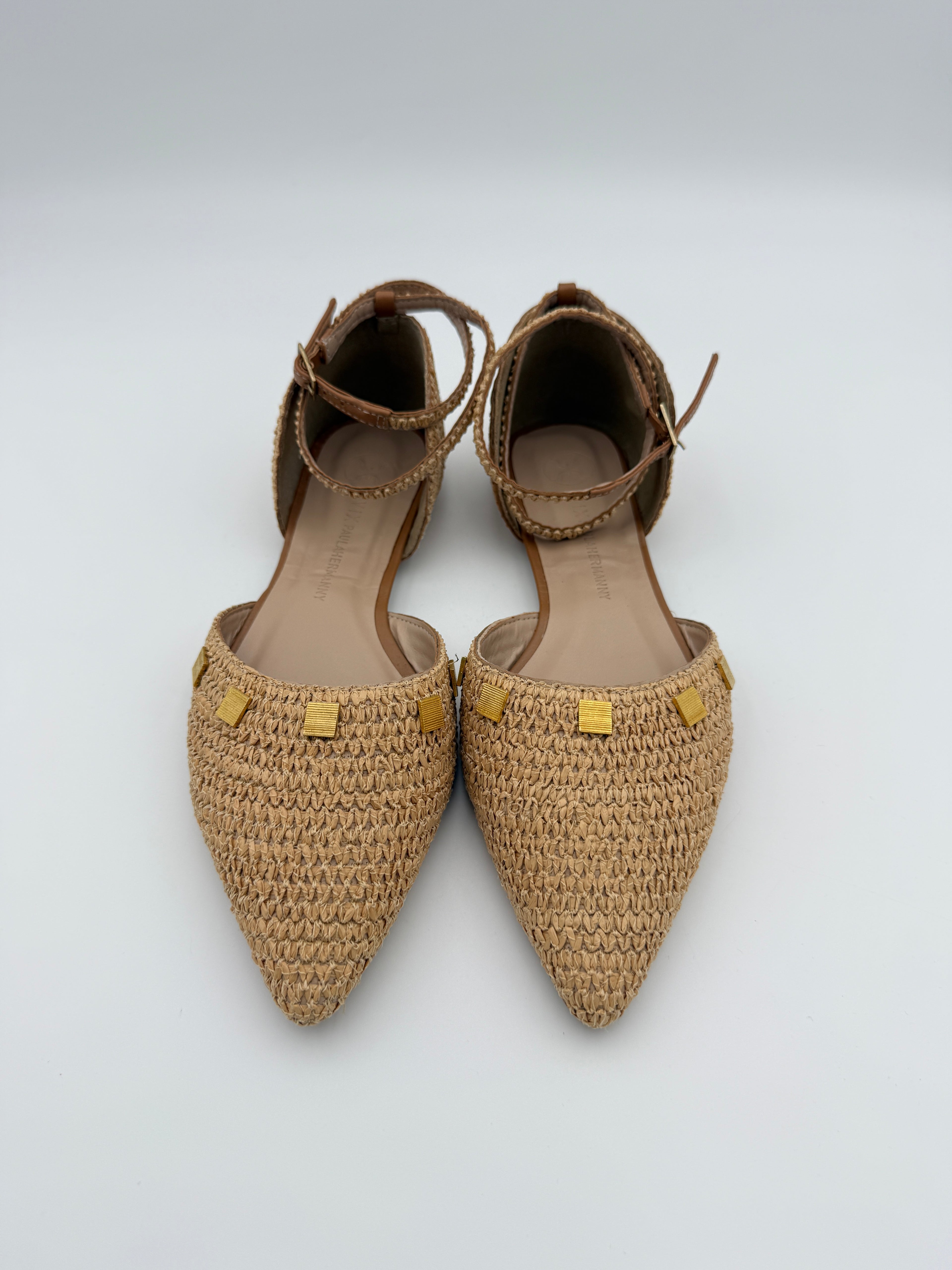VIX Fiorela Raffia Flats - New - Size US9
