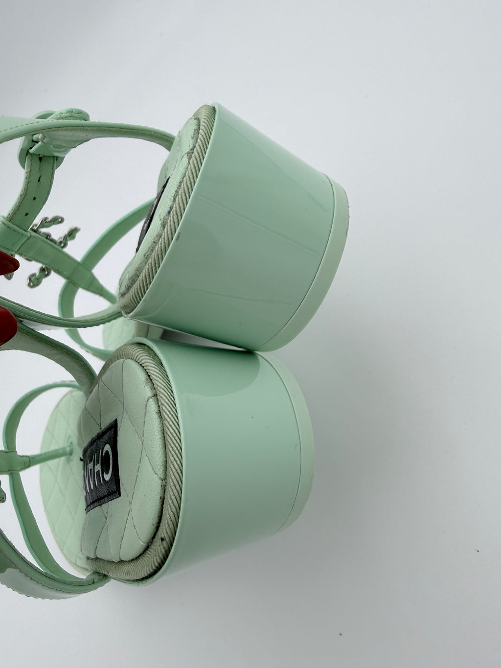 Chanel Mint Green Sandal size 36 Pre Loved