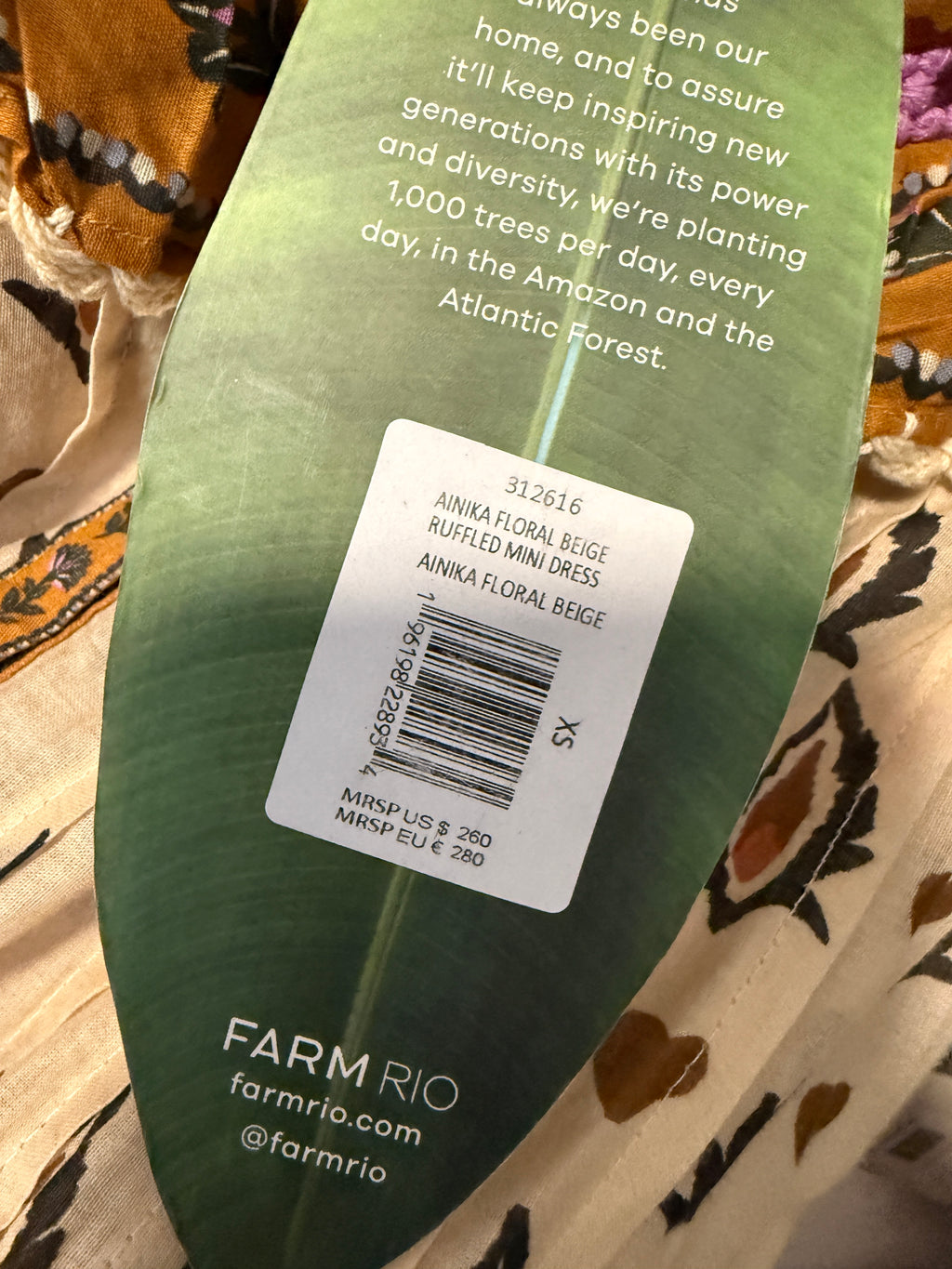 FARM RIO ANNIKA FLORAL DRESS NWT