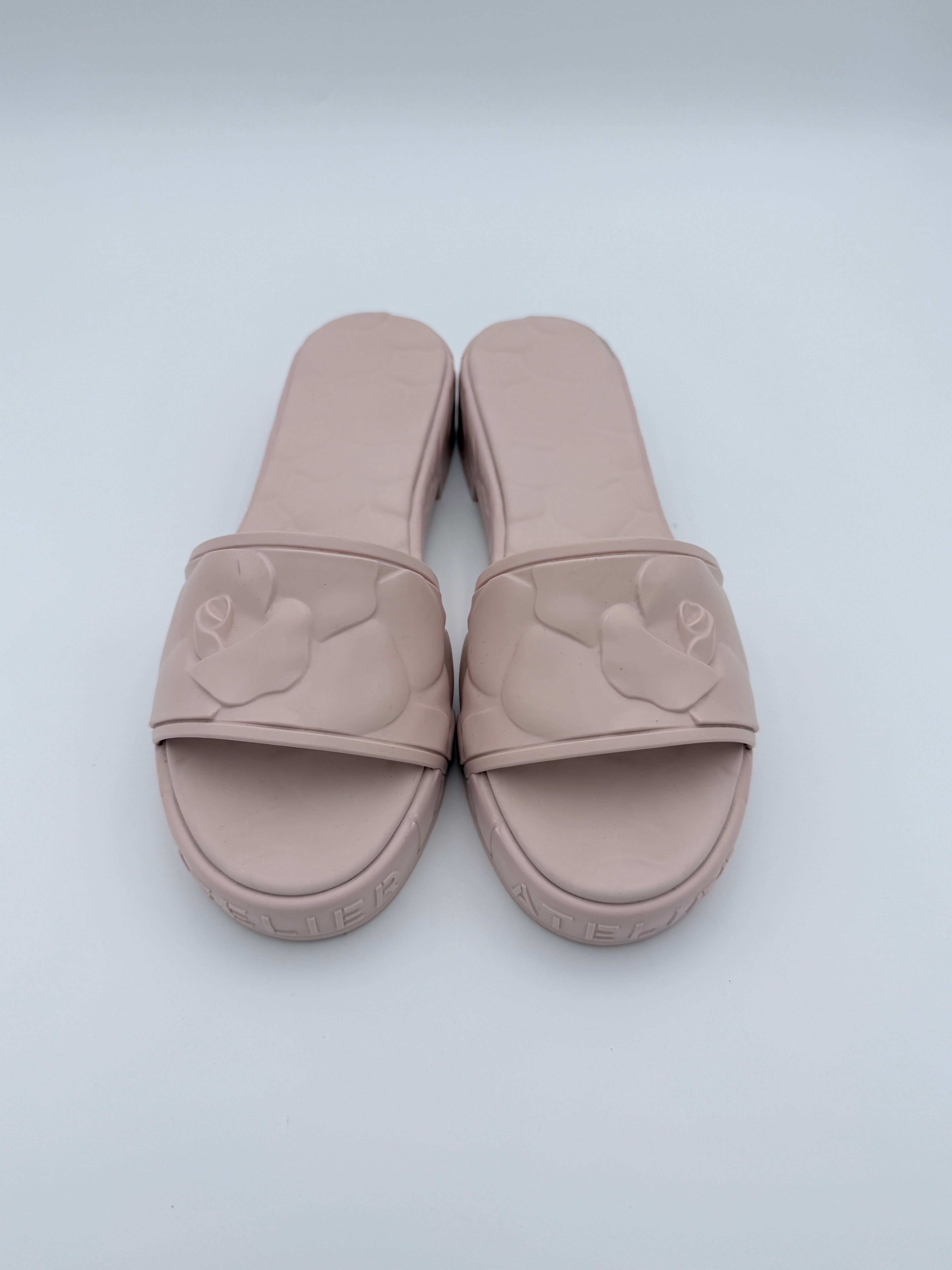 Valentino Blush Jelly flat edges size 39