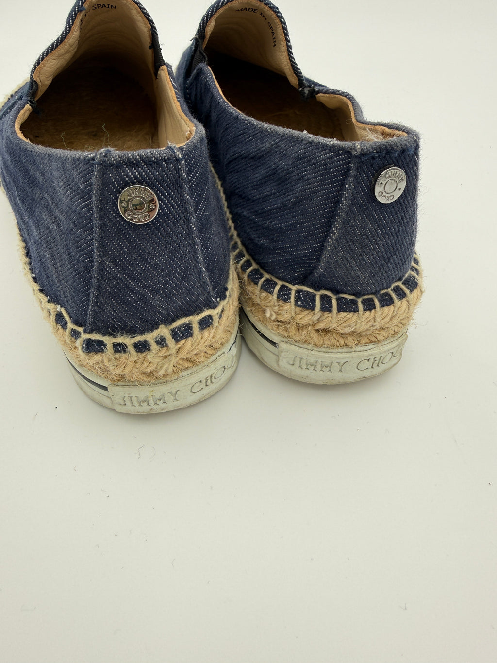 Jimmy Choo Whipstich Trim Espadrilles Size 36,5