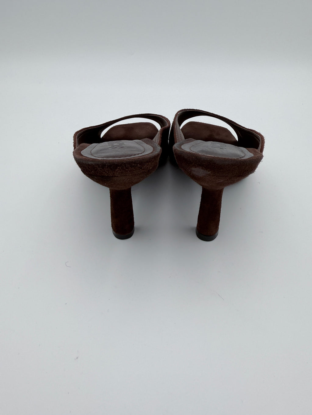 Schutz Brown Suede  Mules