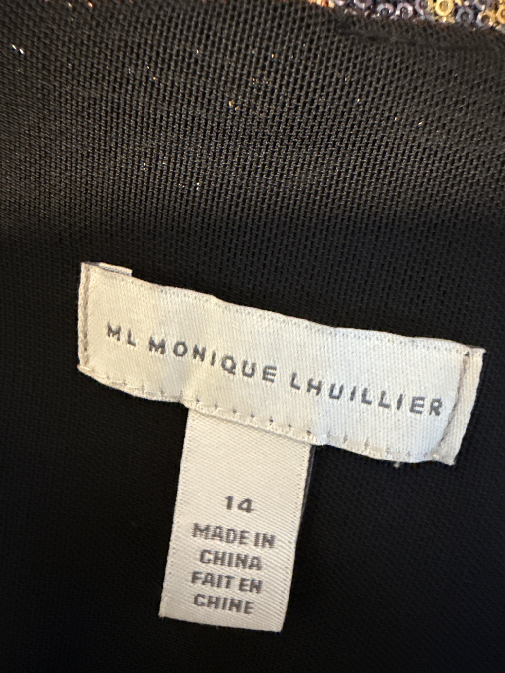 MONIQUE LHULLIER SEQUIN DRESS XL