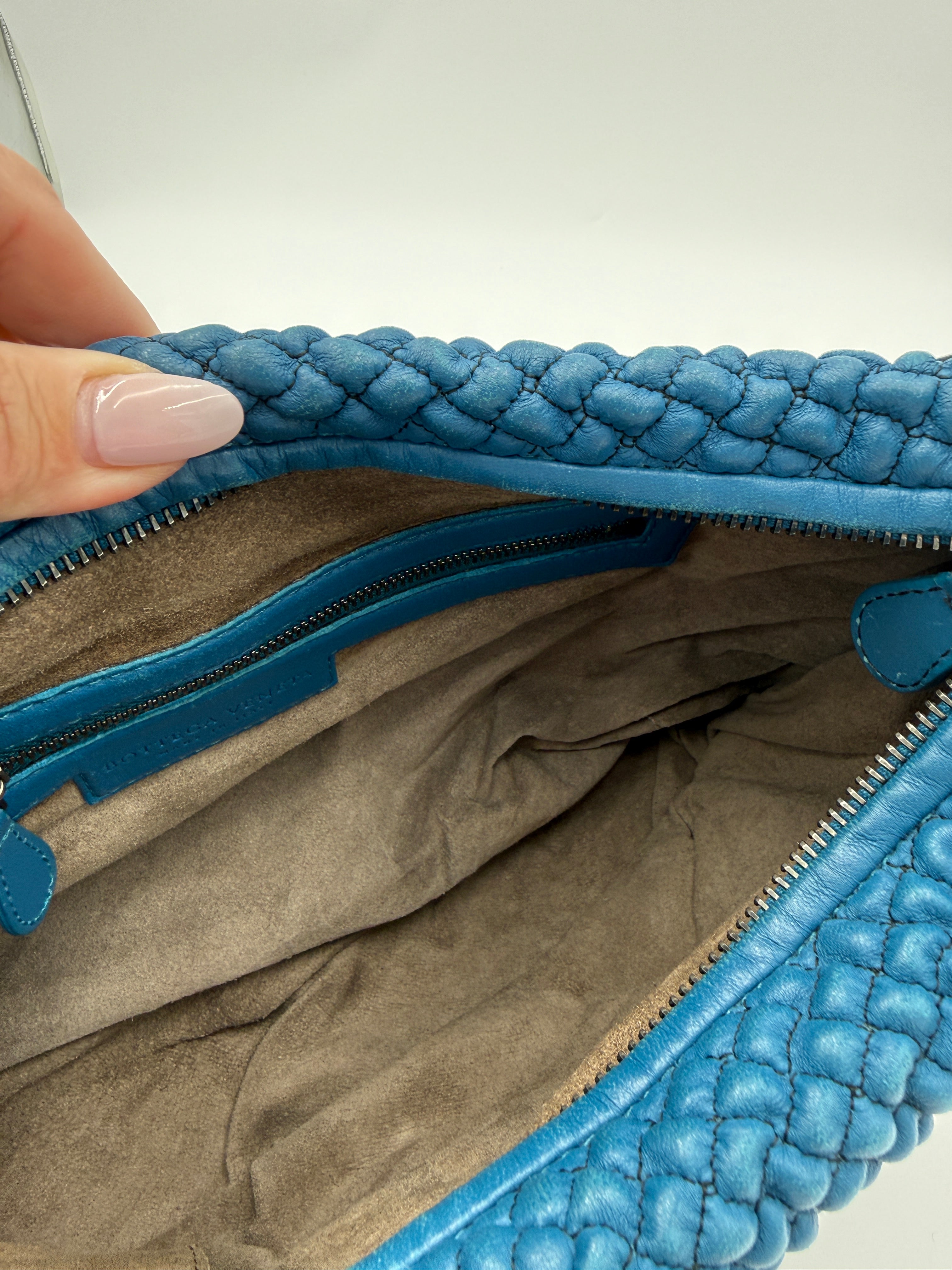 Bottega Veneta blue Hobo bag