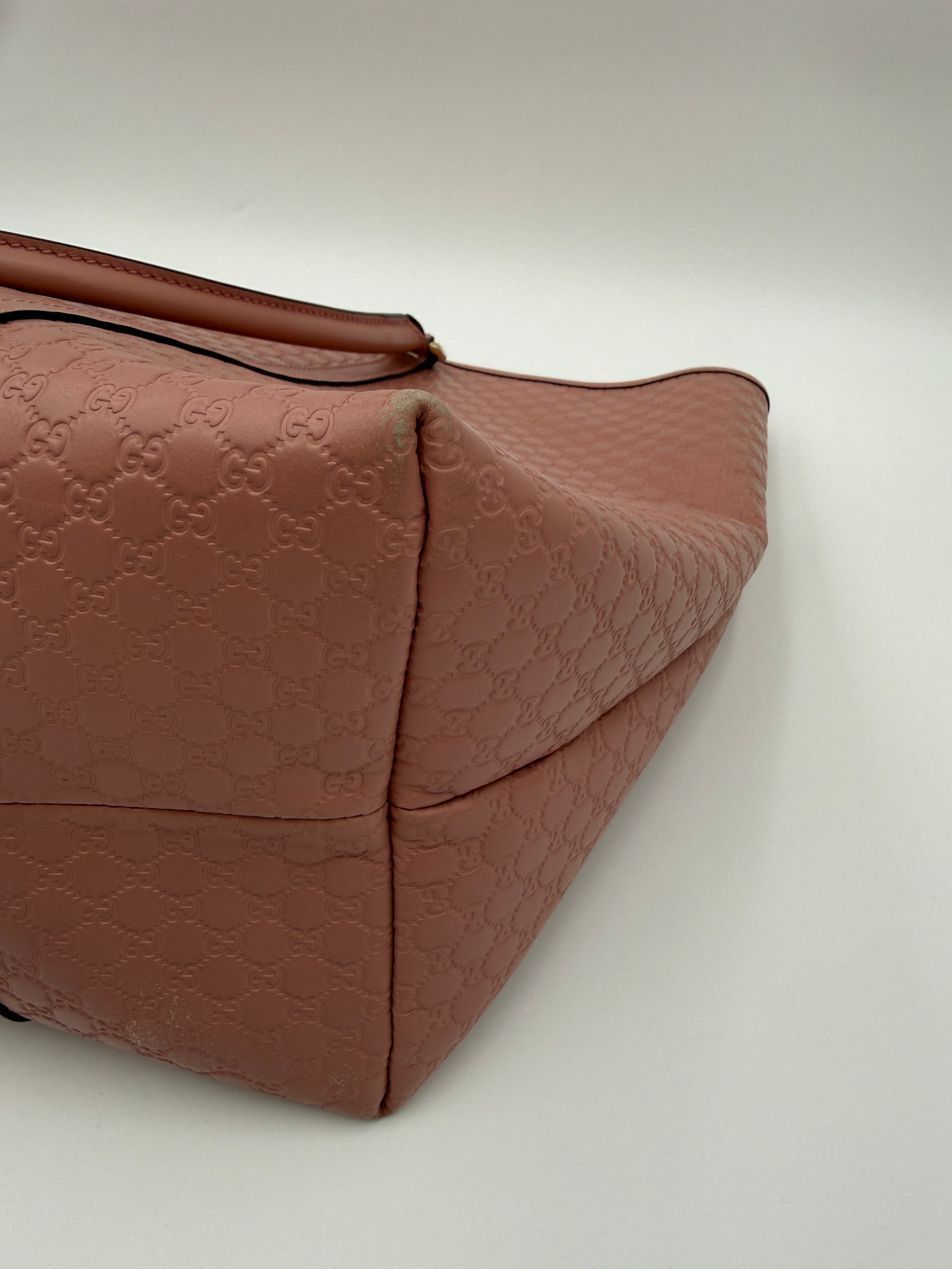 Gucci Pink Microgussisima Large Joy Tote