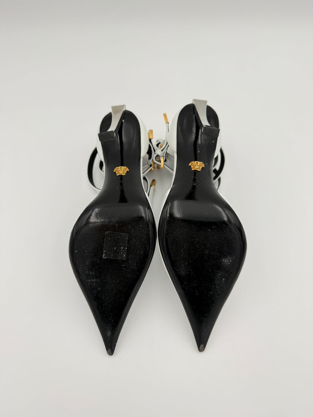 Versace white heel