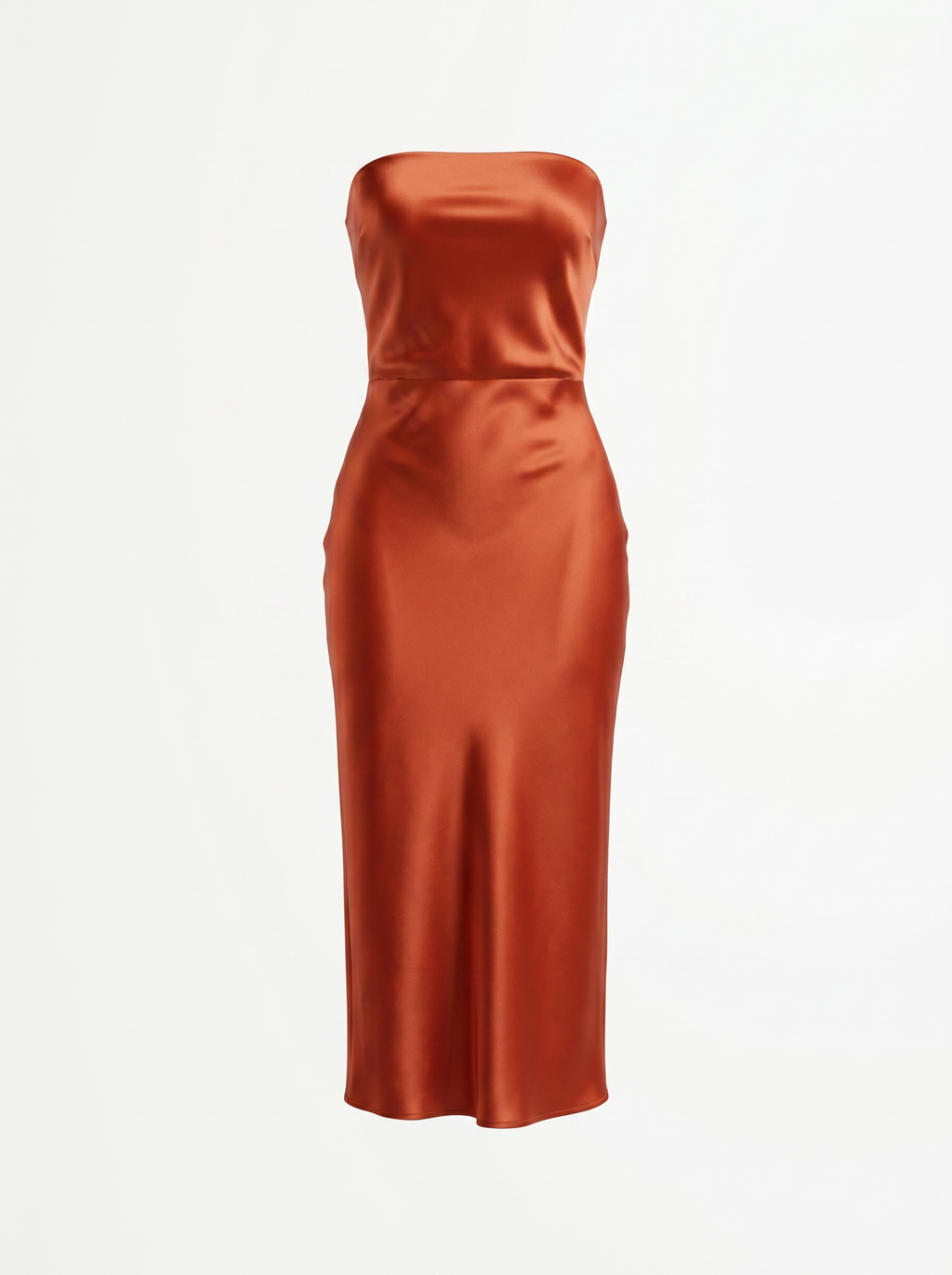 Babadou Orange Silk Strapless set size S