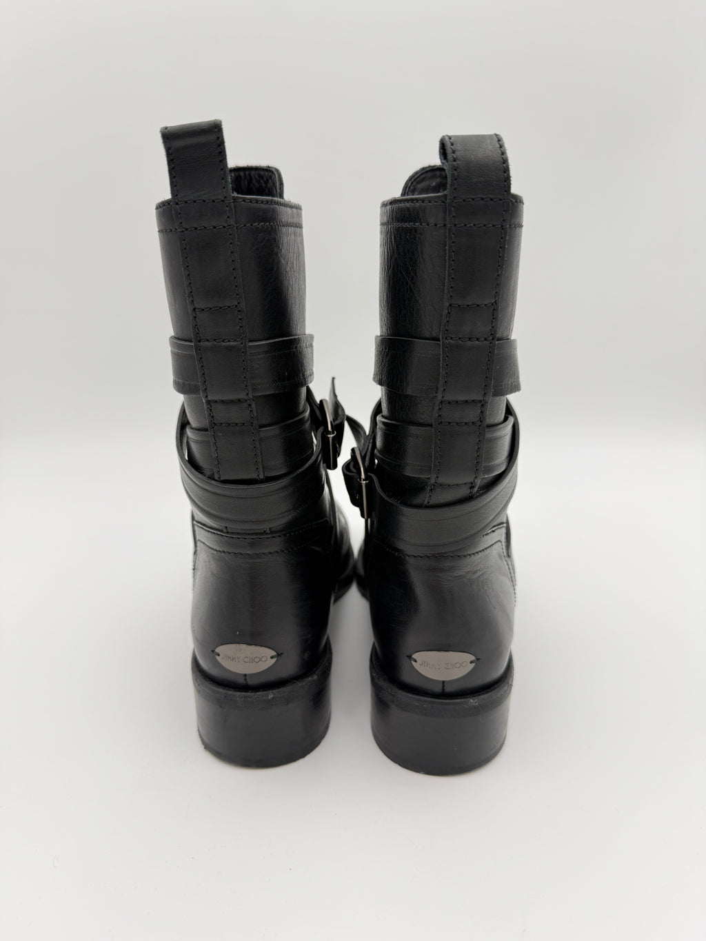 Jimmy Choo Black Leather Boots