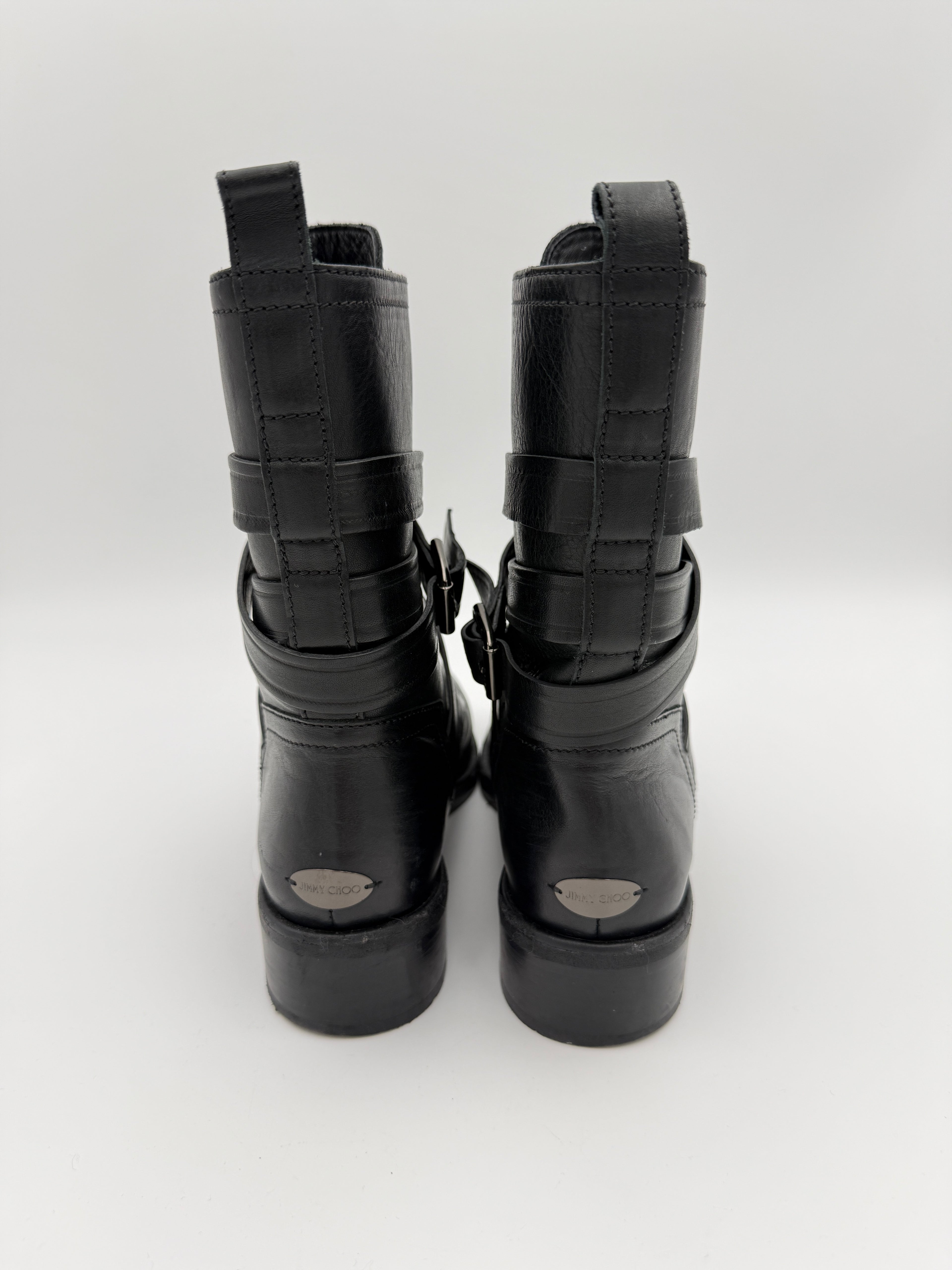 Jimmy Choo Black Leather Boots