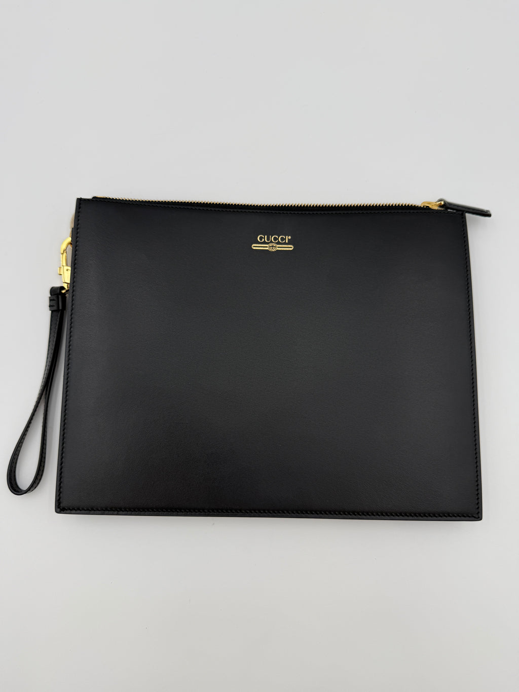 GUCCI CALFSKIN BLACK CLUTCH