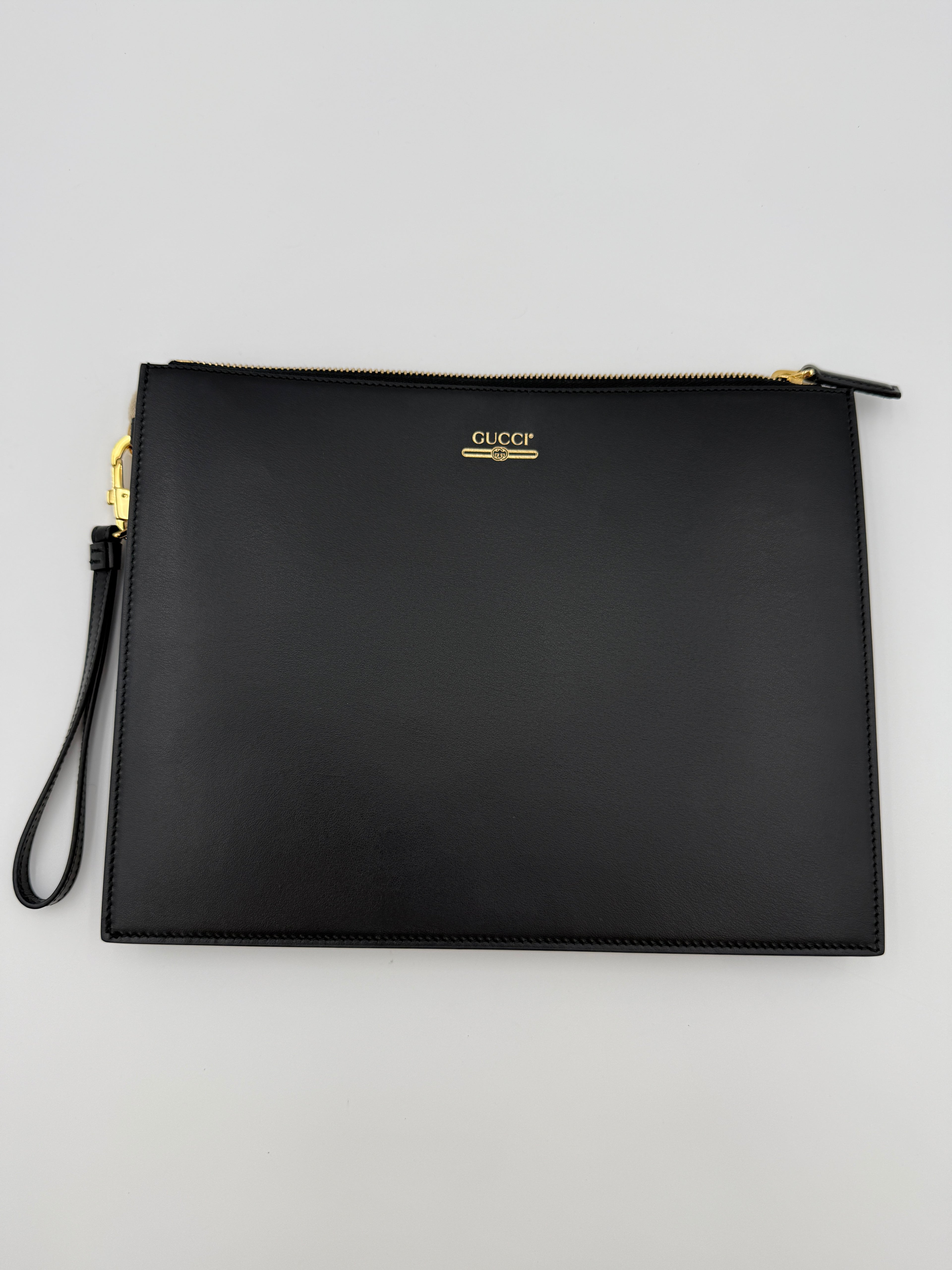 GUCCI CALFSKIN BLACK CLUTCH