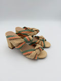 Uza Natural Straw Sandal Size 7