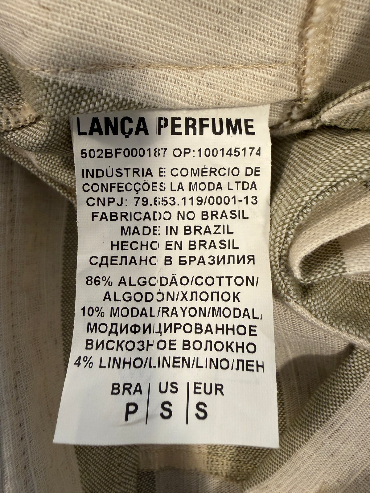 LANÇA PERFUME SHORTS WITH BELT