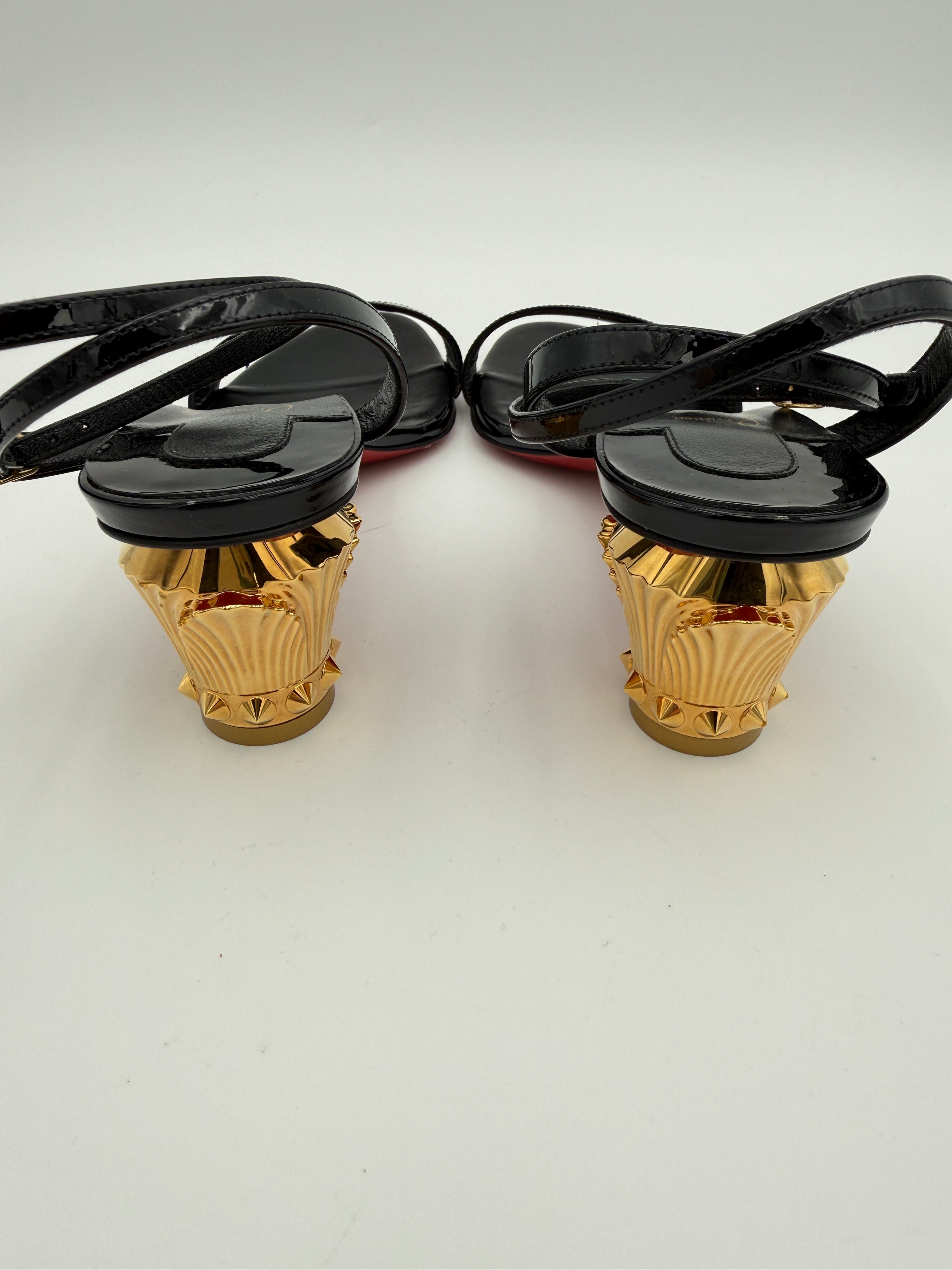 Louboutin Lipsita Queen Sandal Size 37.5