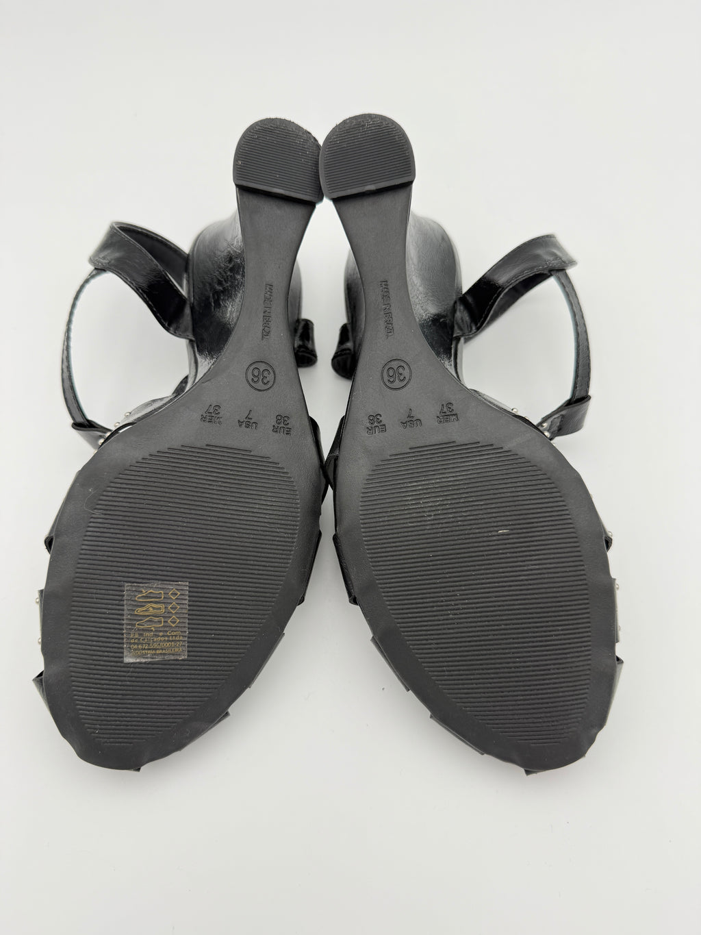 Stilleto Black Wedges Size 7