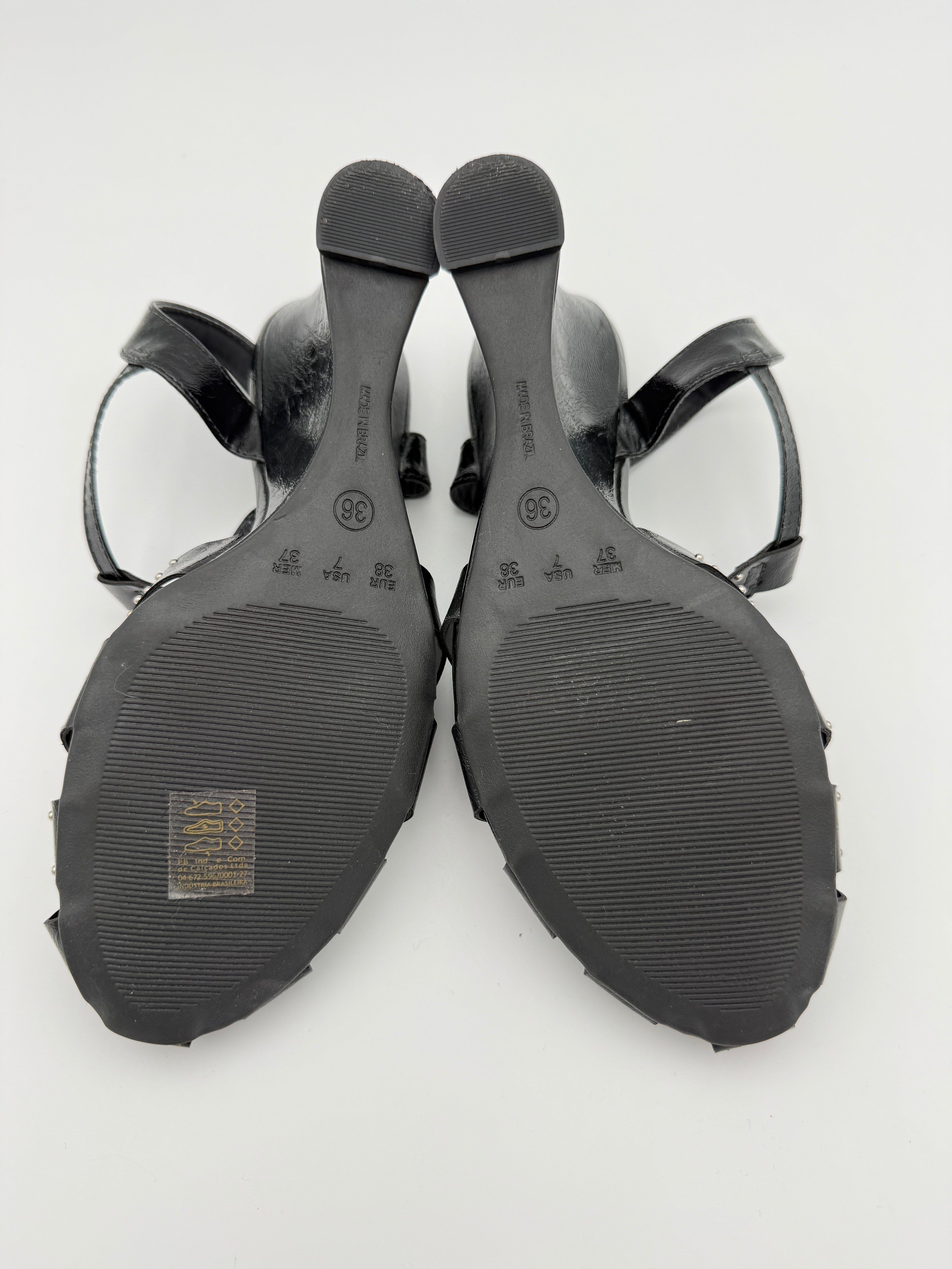 Stilleto Black Wedges Size 7