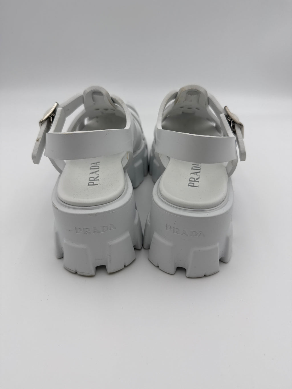 Prada Monolight White  Platform size 36