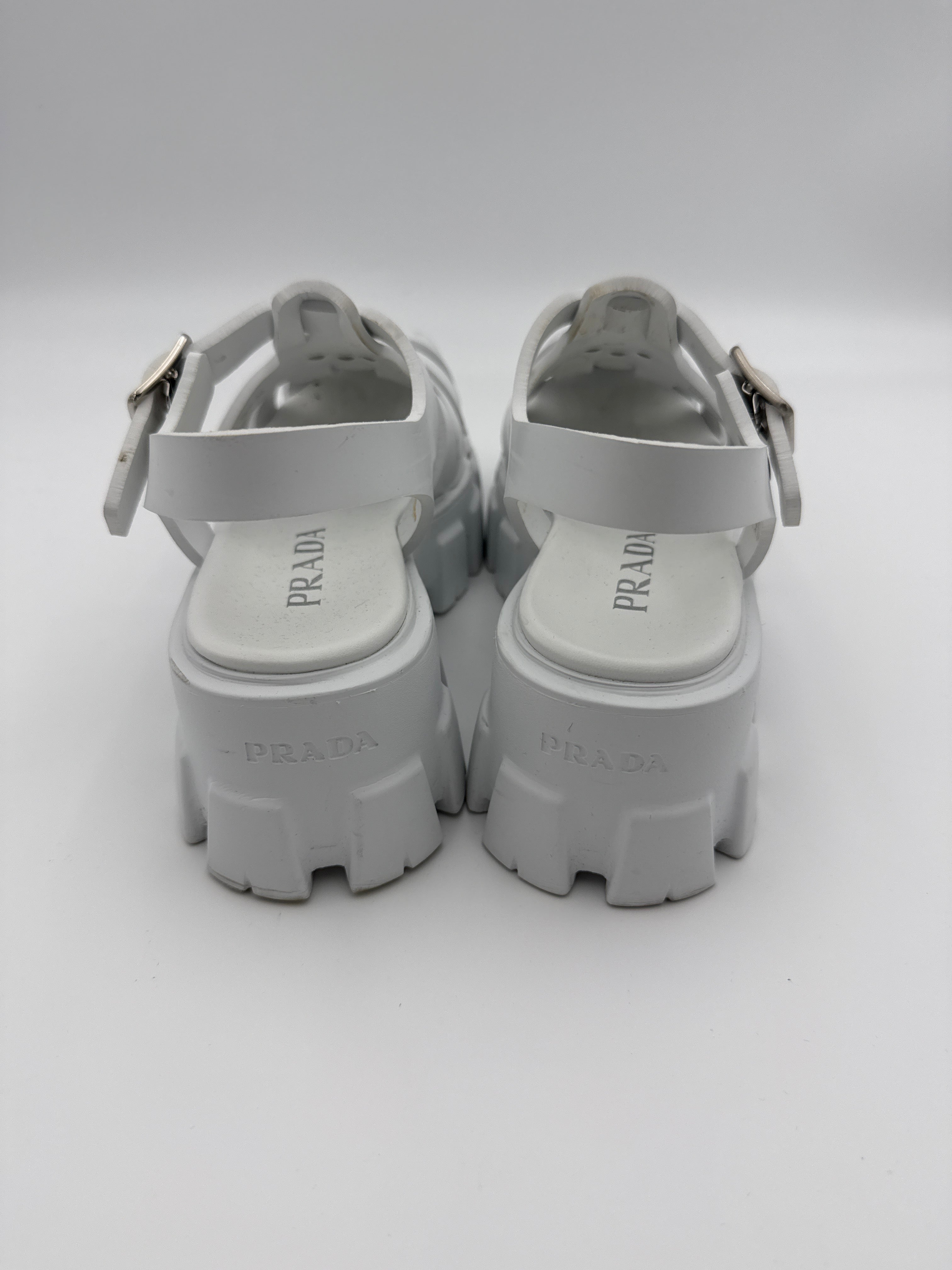 Prada Monolight White  Platform size 36