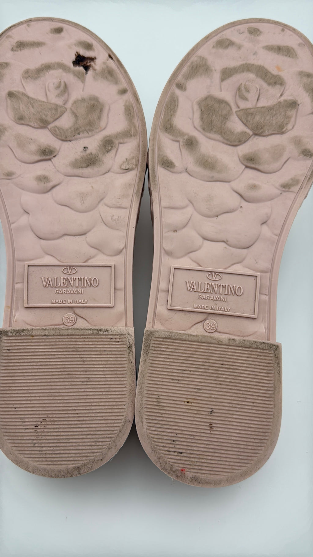 Valentino Blush Jelly flat edges size 39