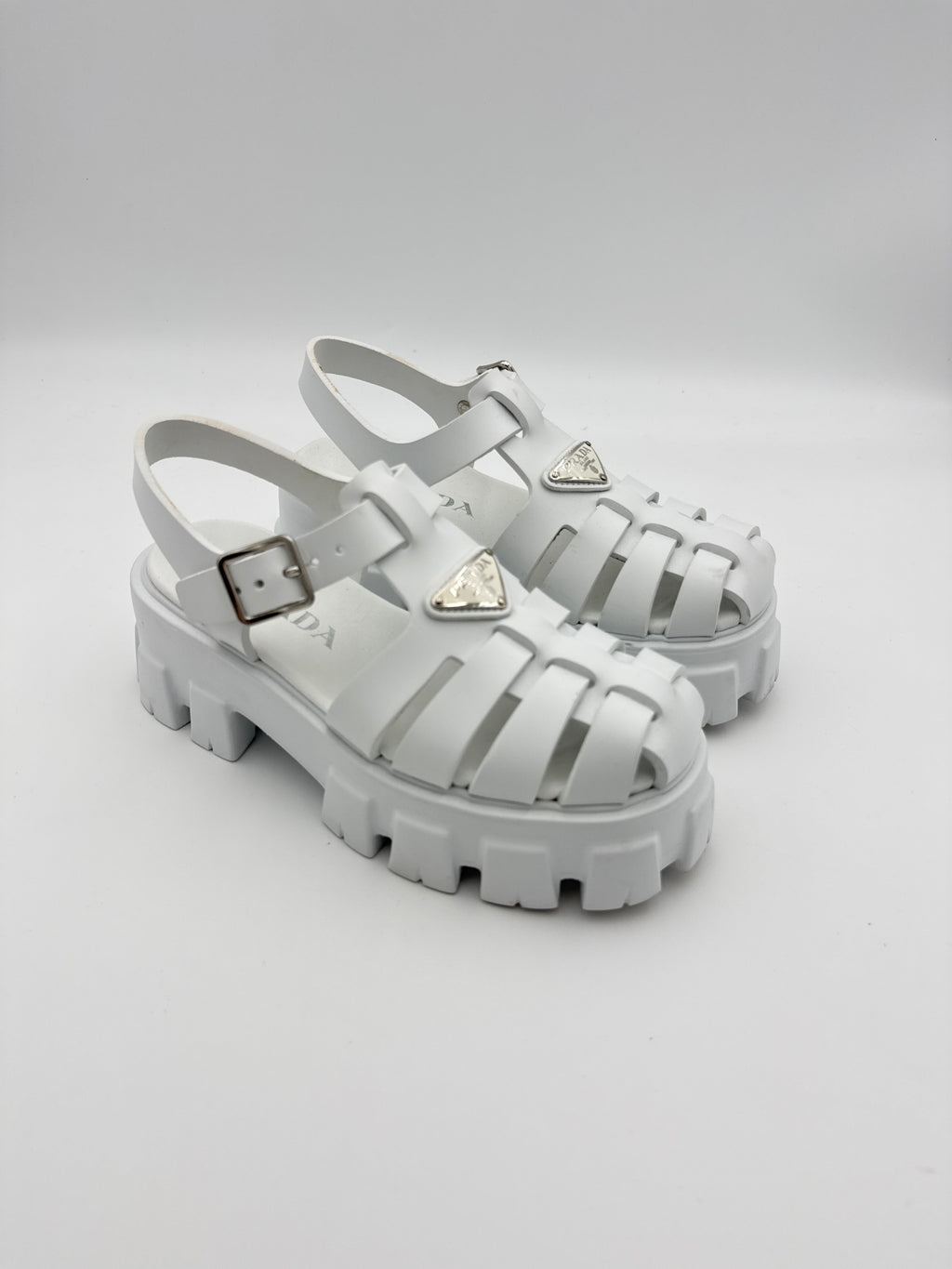 Prada Monolight White  Platform size 36