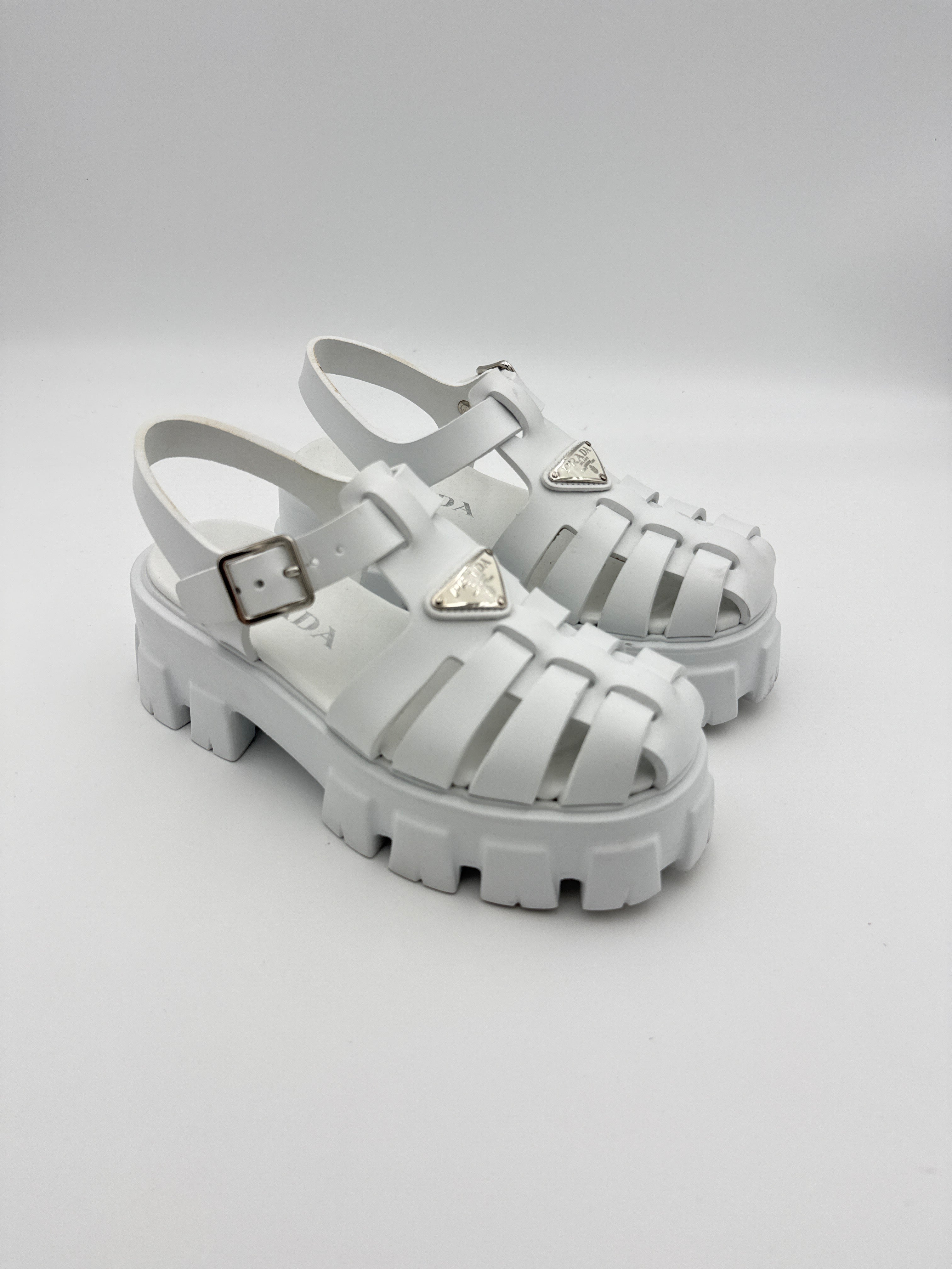 Prada Monolight White  Platform size 36