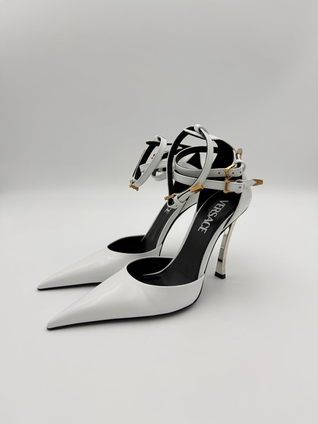 Versace white heel