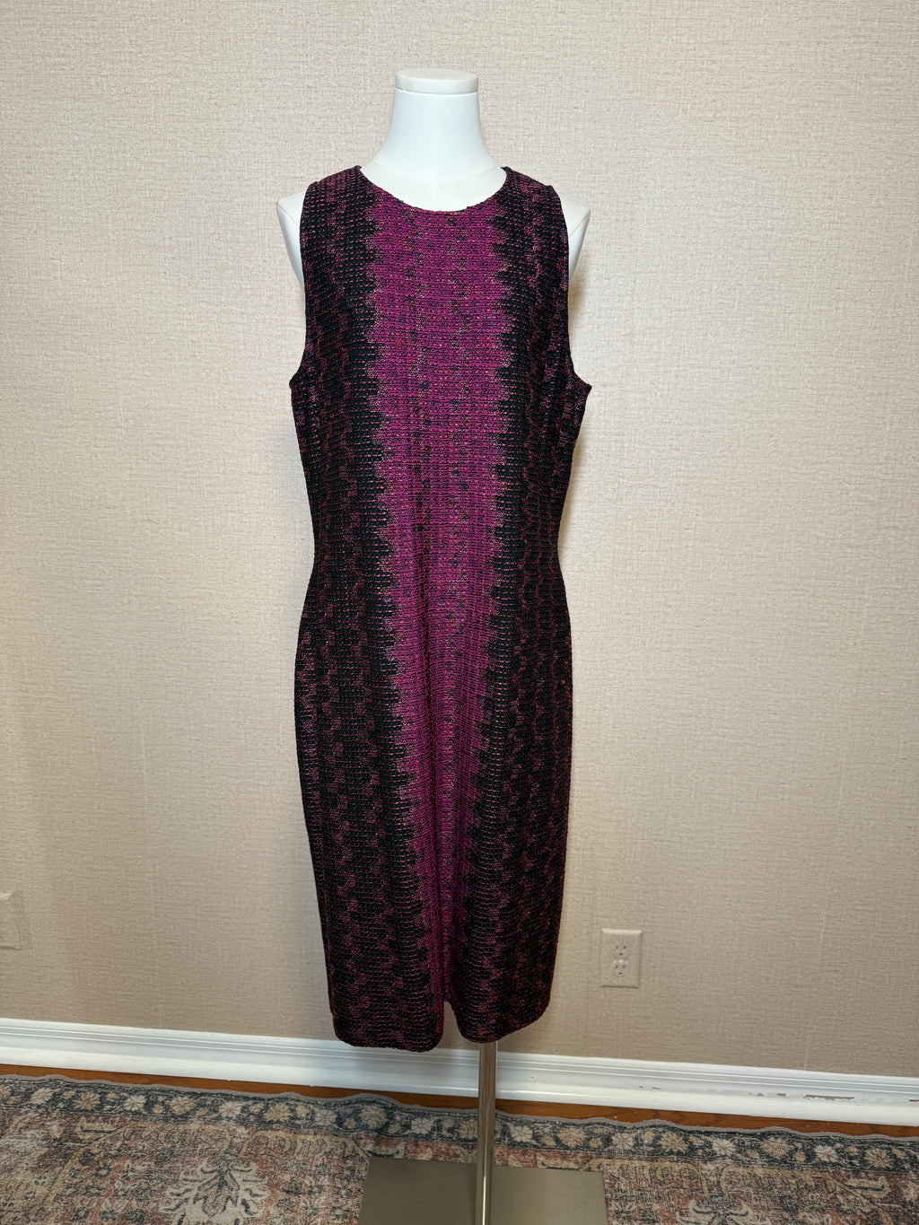 ST JOHN Ombree Knit Dress XL