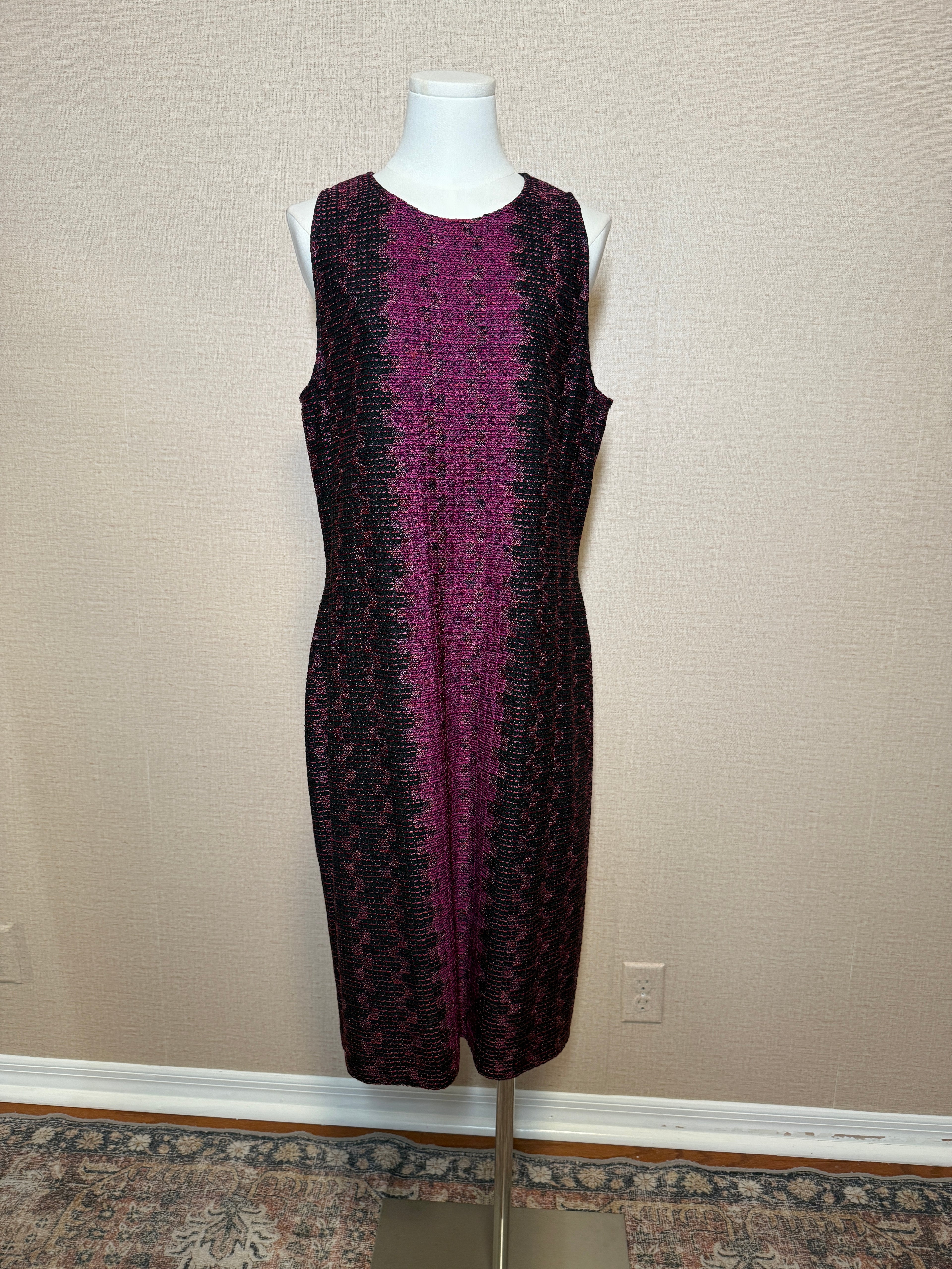 ST JOHN Ombree Knit Dress XL