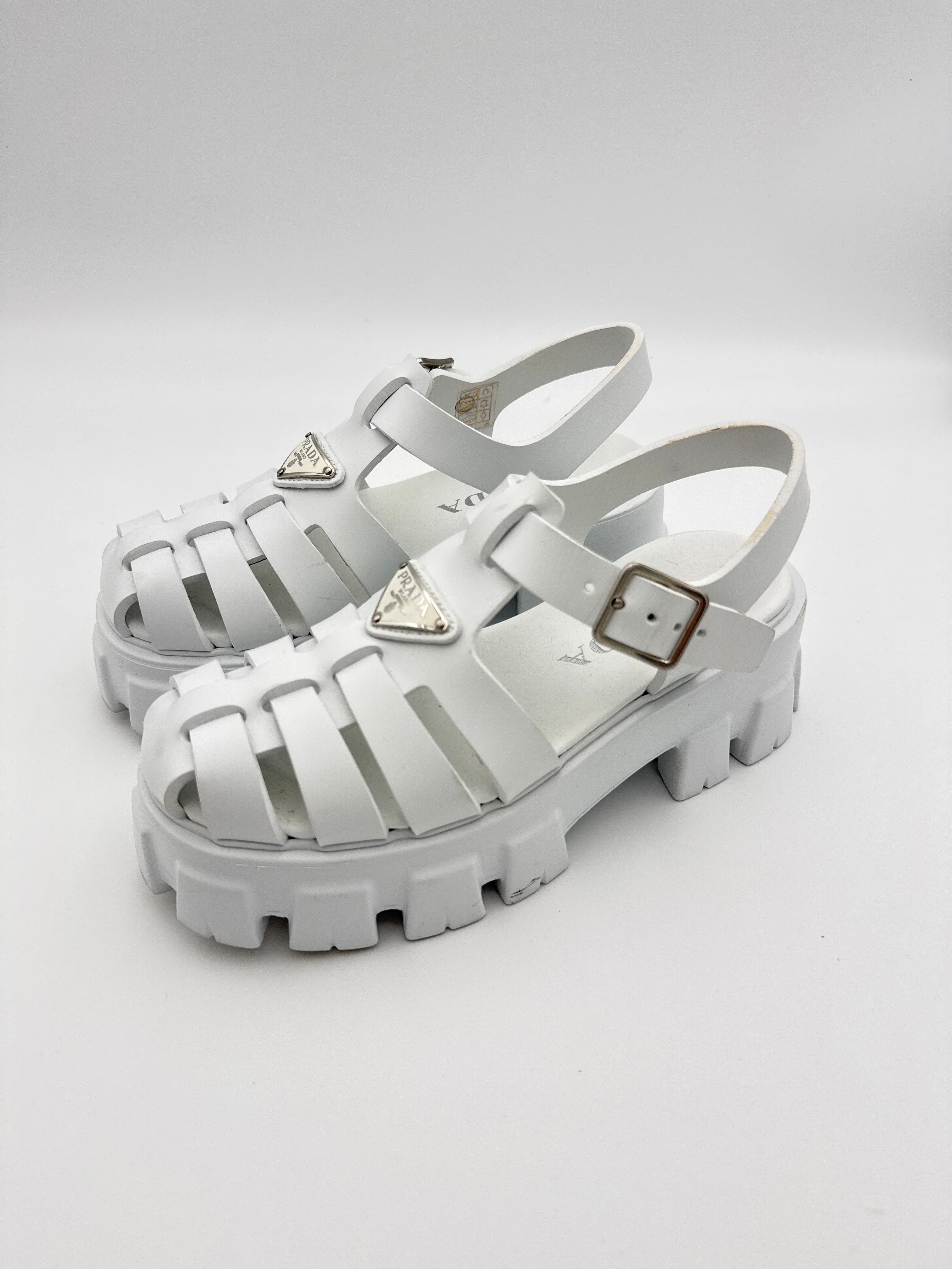 Prada Monolight White  Platform size 36