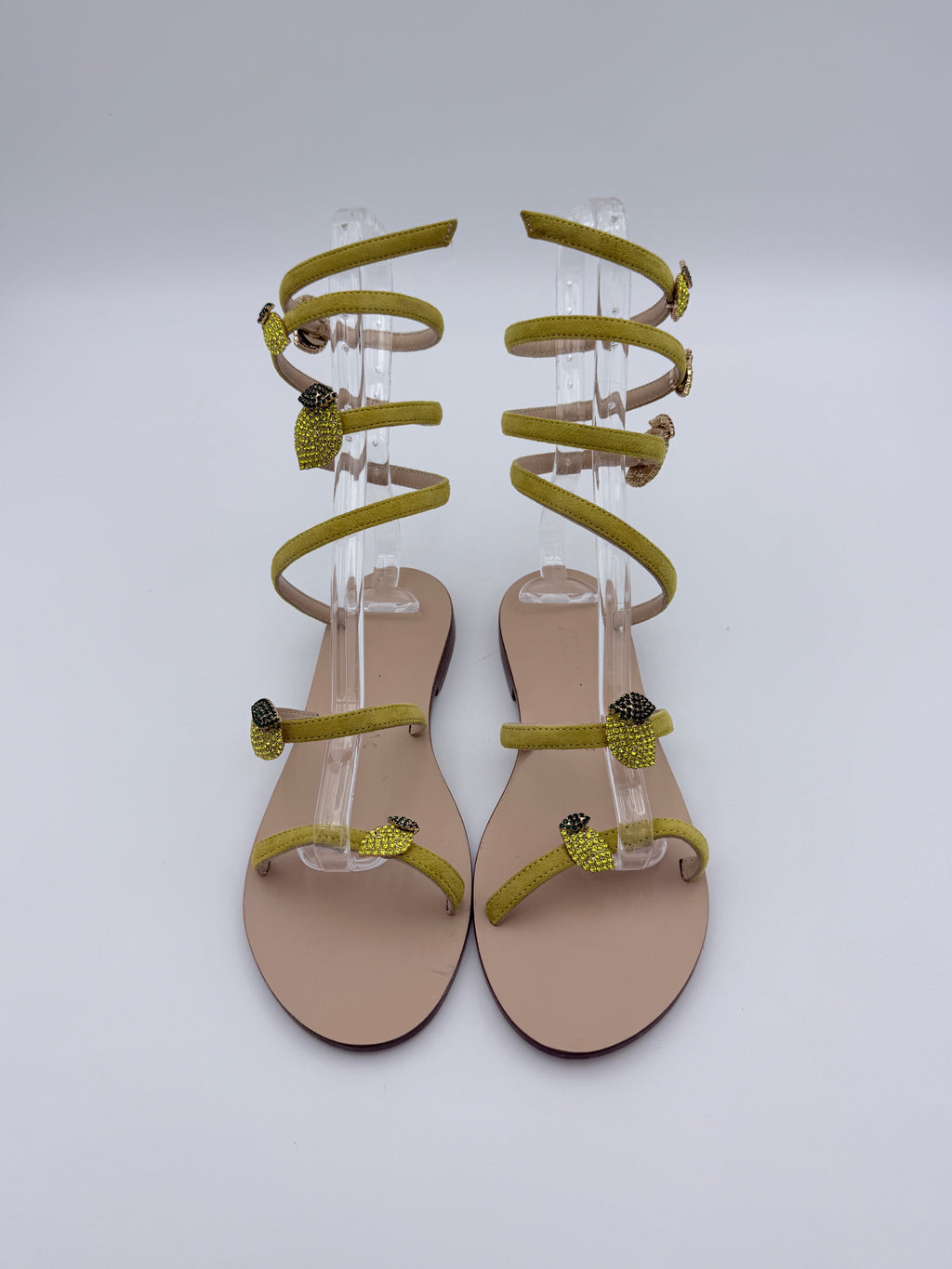 Abiddikkia Lemons gladiator flats new size 36