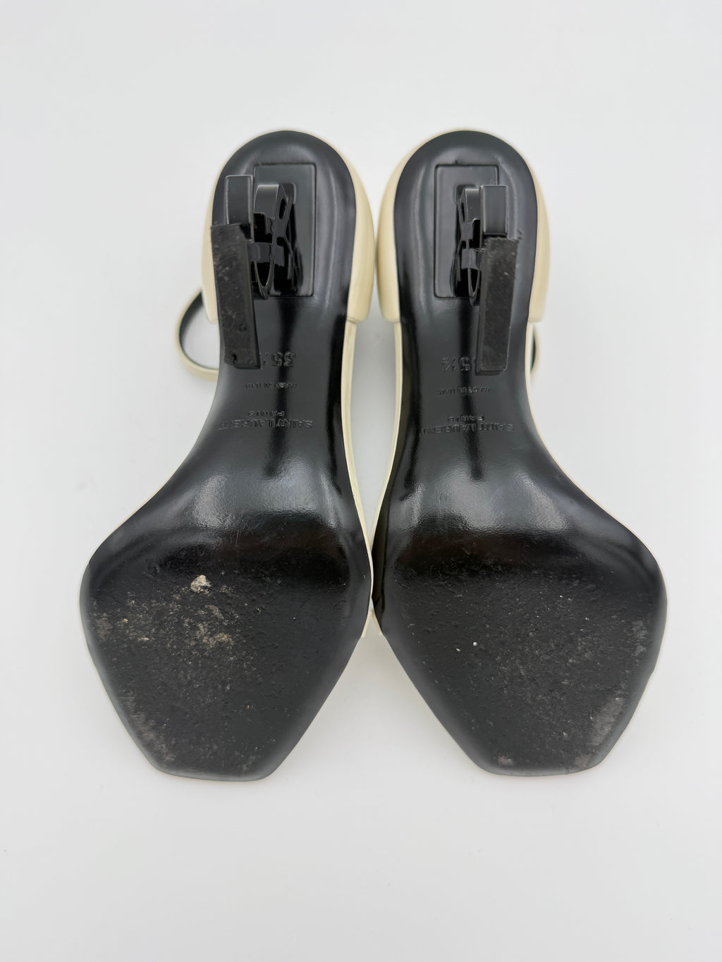 YSL Opyum Patent off white Sandal Size 35,5