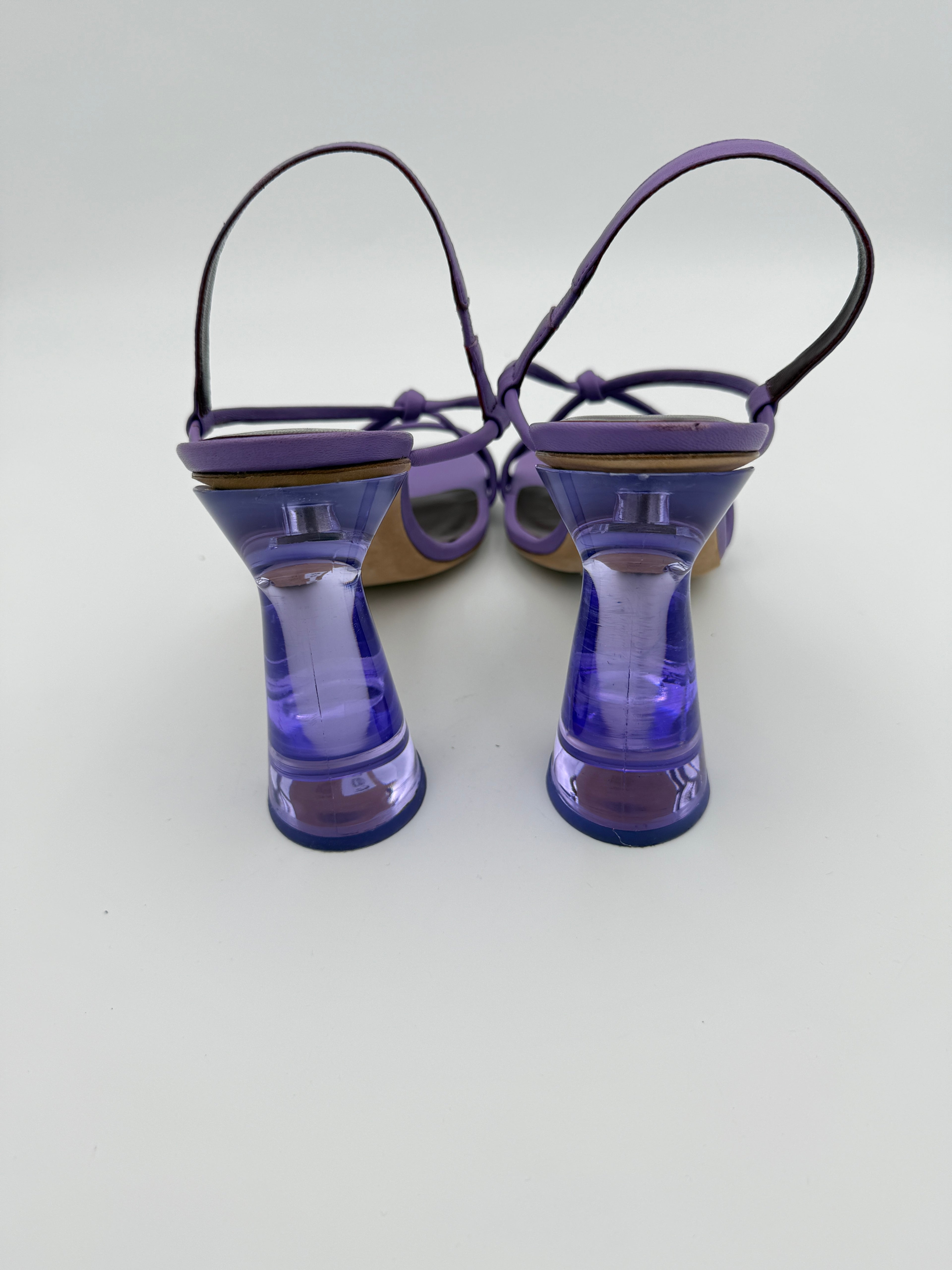 STAUD Lilac Acrylic Heel Size 39