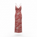 Cia Maritima Red Tiger Dress Medium