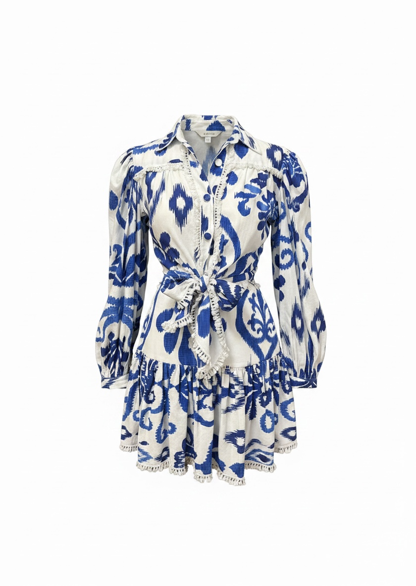 Skazi Blue  printed set