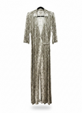 DVF Wrap Snake Print Long Dress