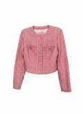 Guess Pink Tweed Vest Small