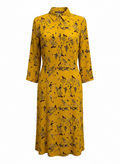 Comptoir Des Cotonniers Yellow Floral Long Sleeve Maxi Dress