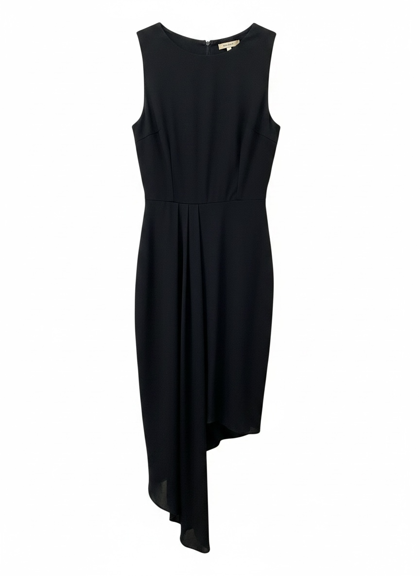 Aquarela Black Viscose Dress Small