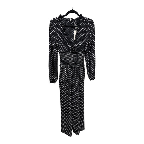 Black Polka Dots Jumpsuit with pockets