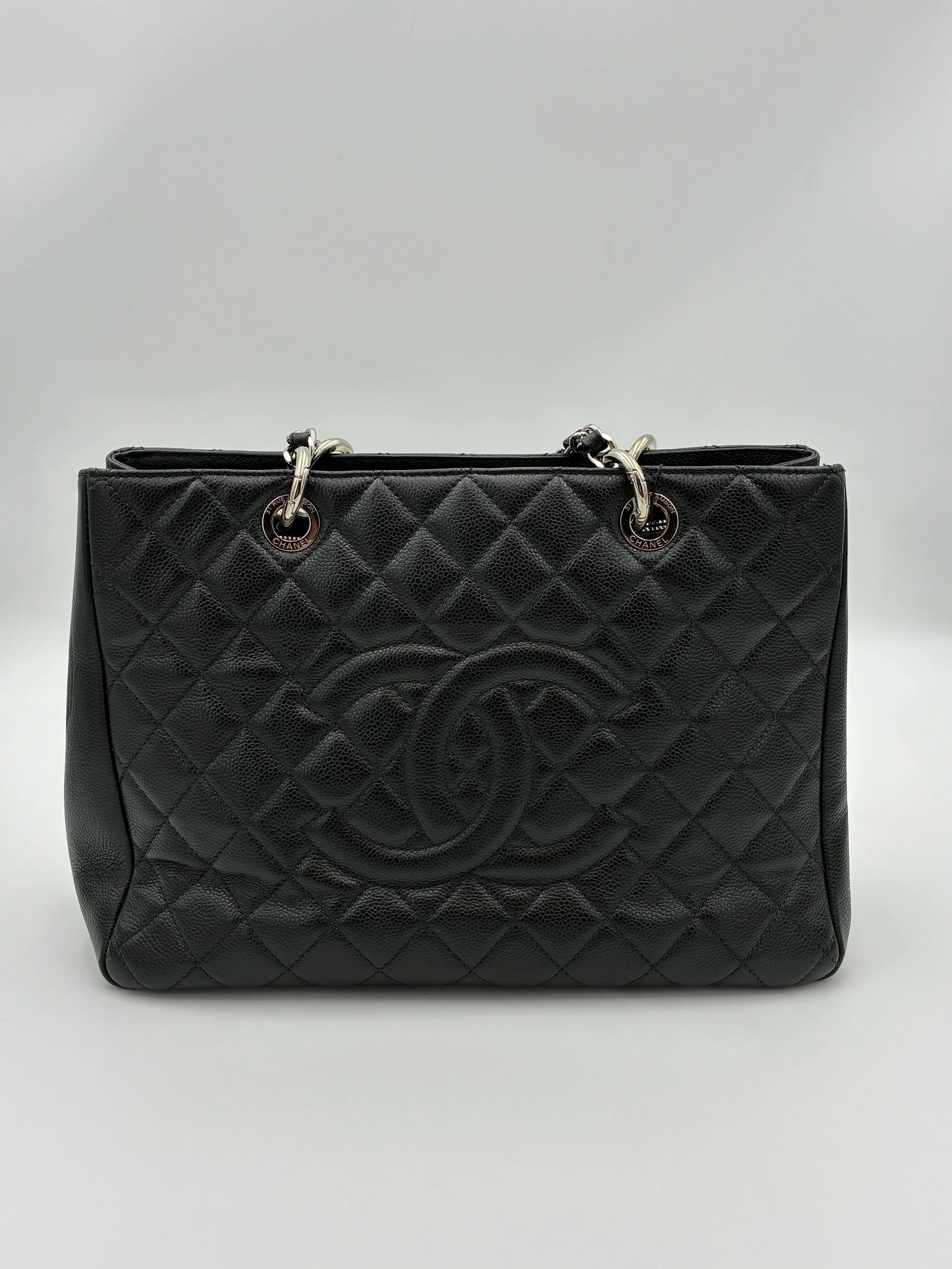 Chanel Caviar Quilted GST (Grand Shopping Tote) Black