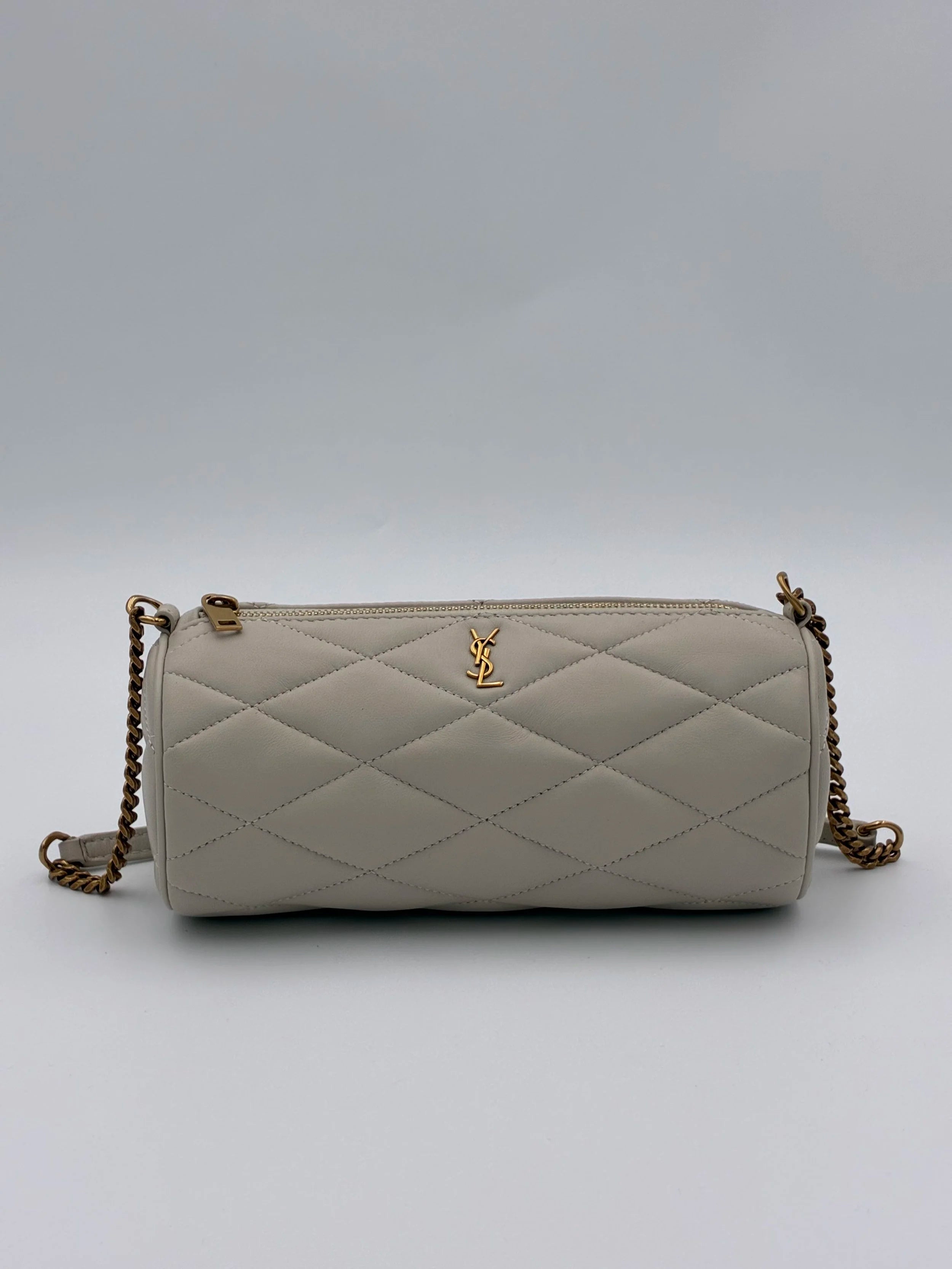 Yves Saint Laurent Tube Shoulder Bag Off White - NEW
