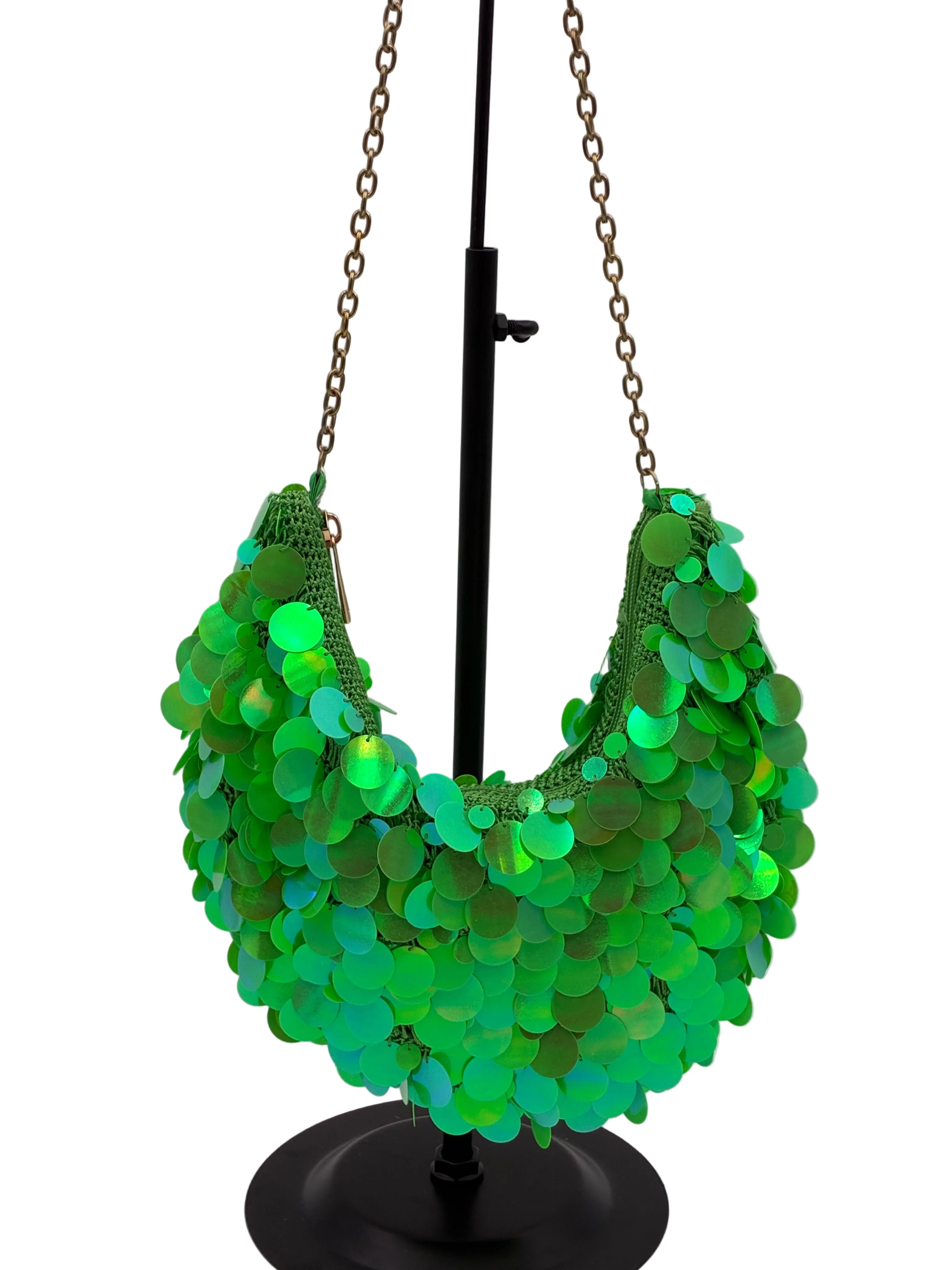 Green Large sequin Bag