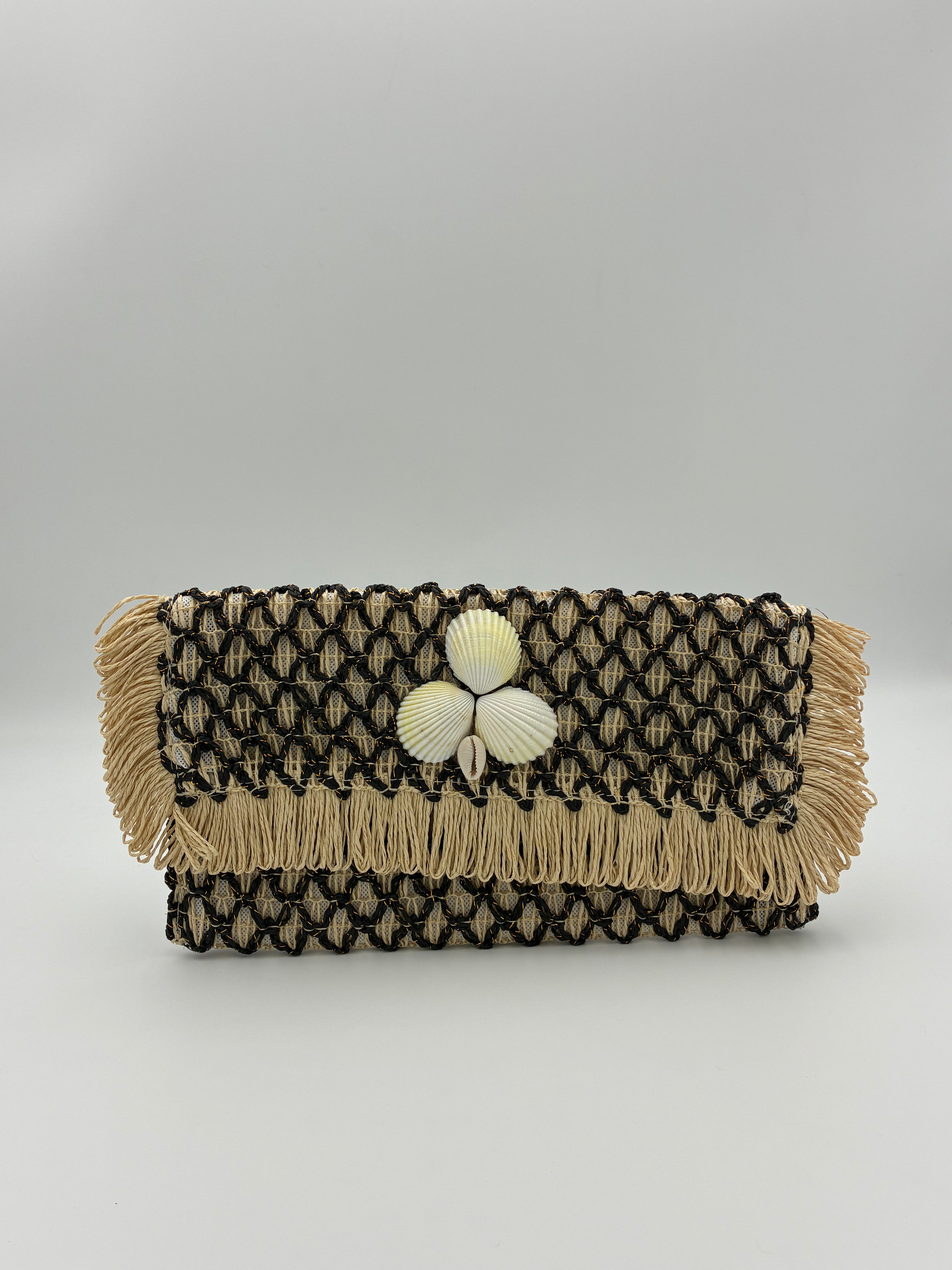 Raffia Clutch