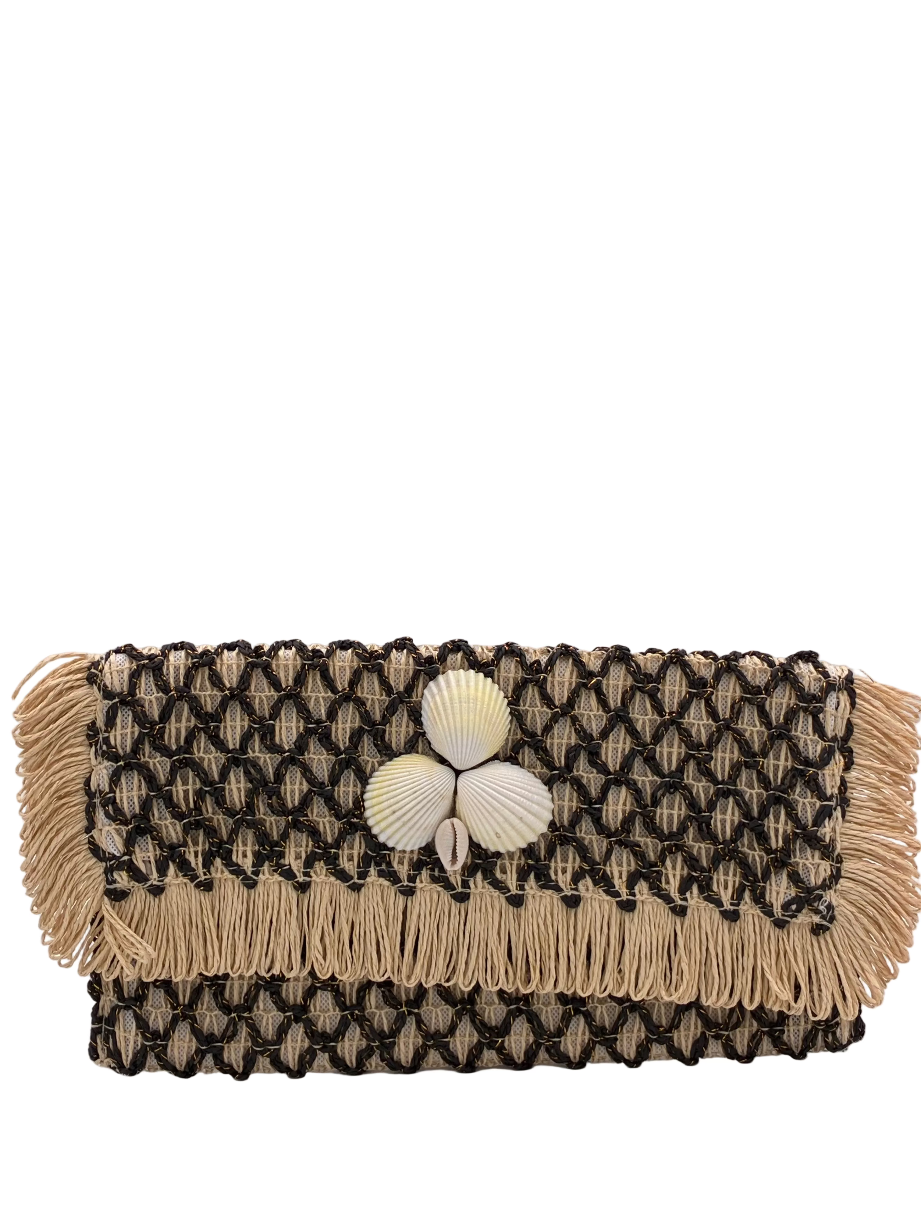 Raffia Clutch