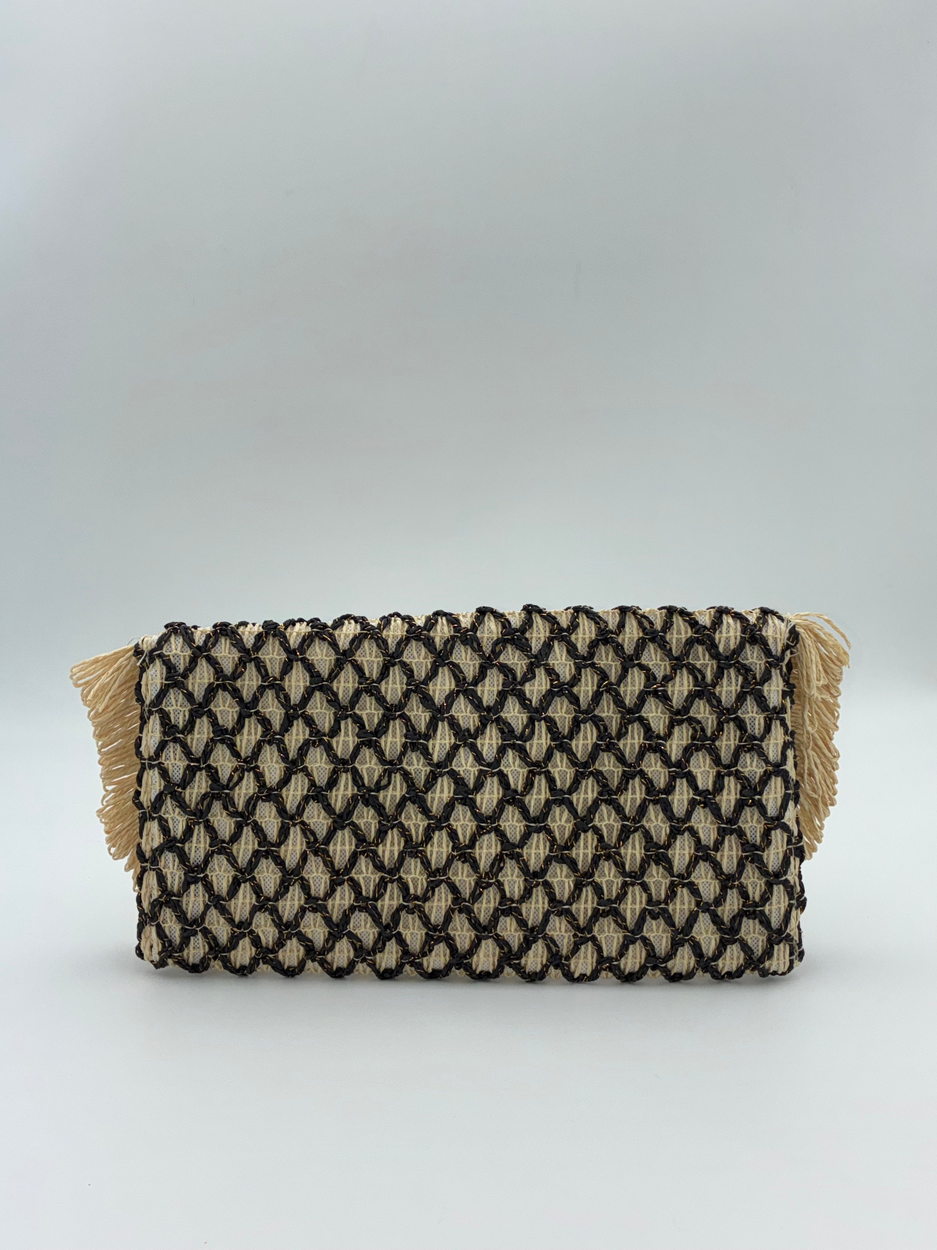 Raffia Clutch