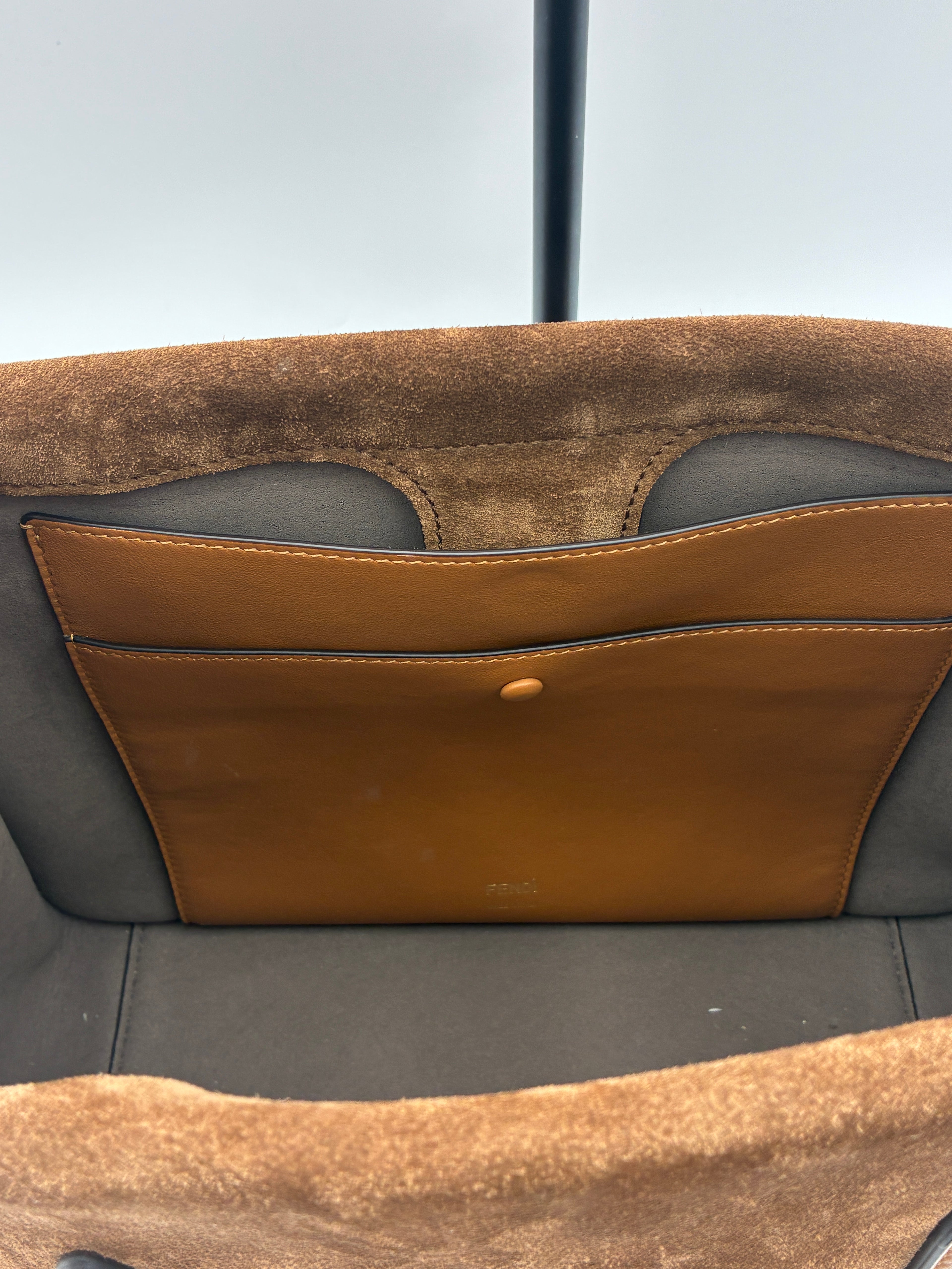 Fendi Grace Flip Tote Brown