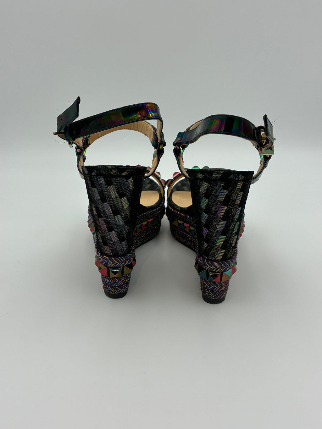 Christian Louboutin Cataclou 120 multi wedge sandal - Size US8